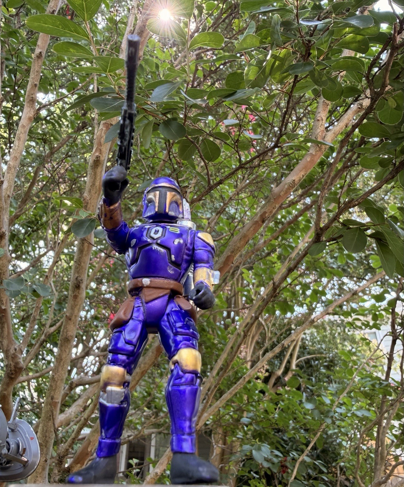 Custom Mandalorian 3.75 Inch With Kenner Style Mini-rig Yy-wing
