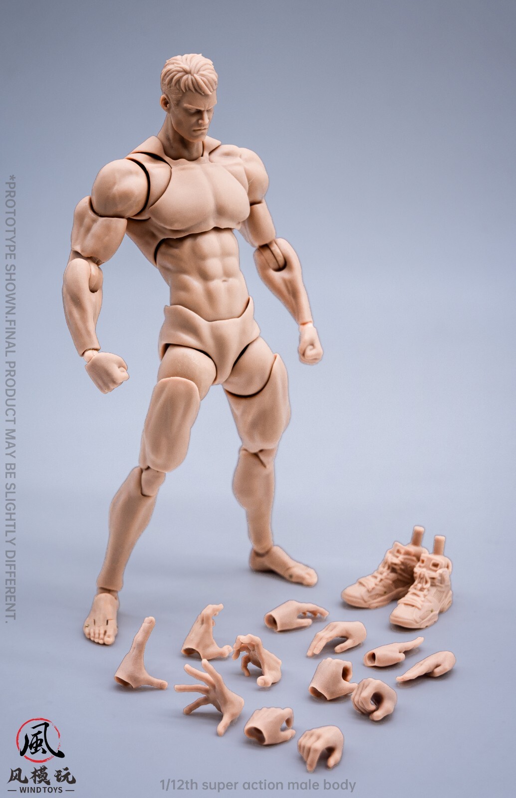 Wind Toys 1/12 Super Flexible Male White Skin Body 6&Prime; Action Figure Toys