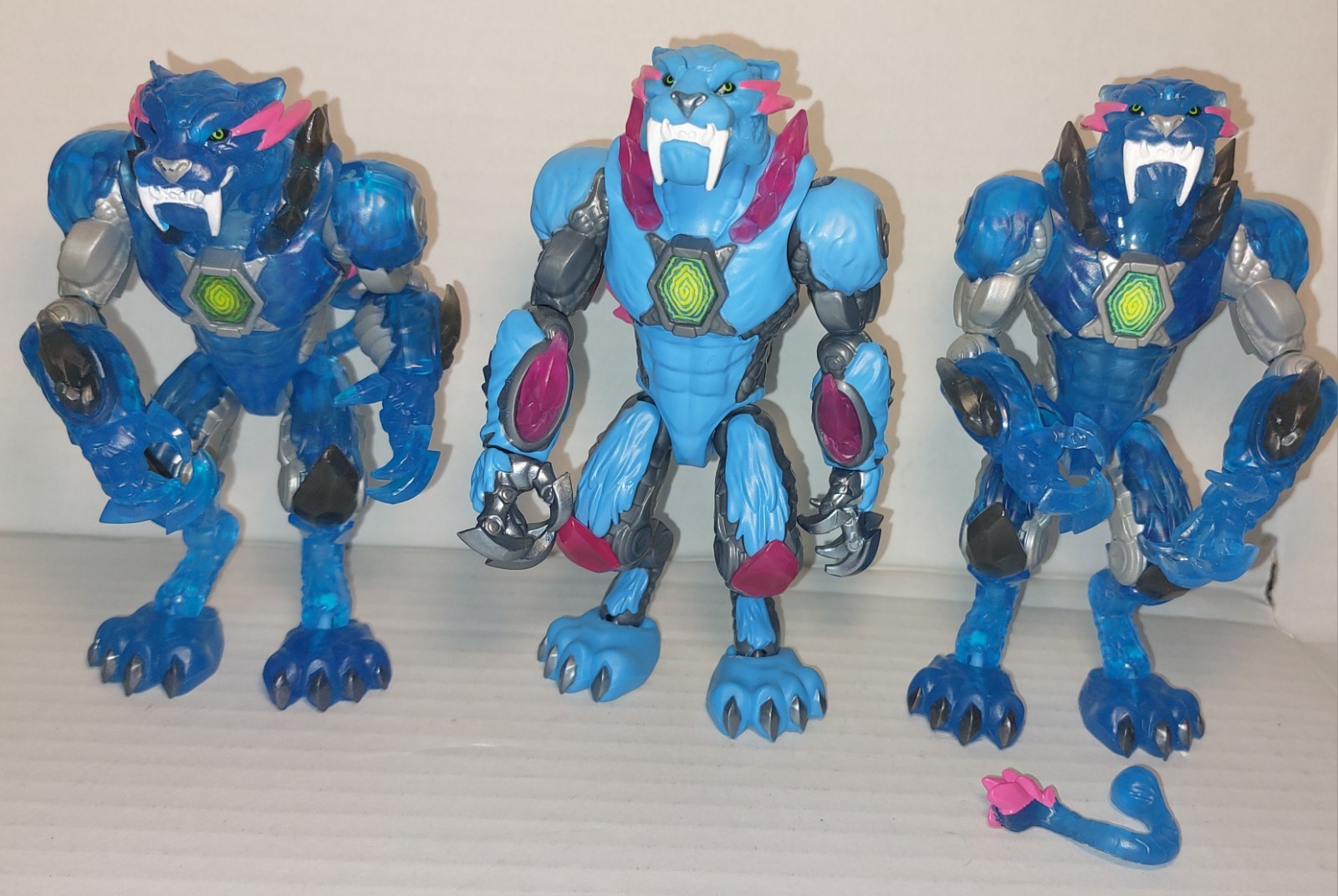 MrBeast Lab Mutations Panthers Action Figures 5.5” Lot Of 3 Broken Tail On One