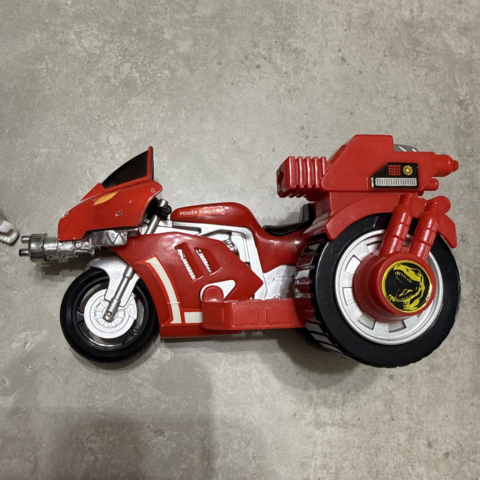 Mighty Morphin Power Rangers Tyranosaurus Battle Bike w Red Ranger Figure 1993