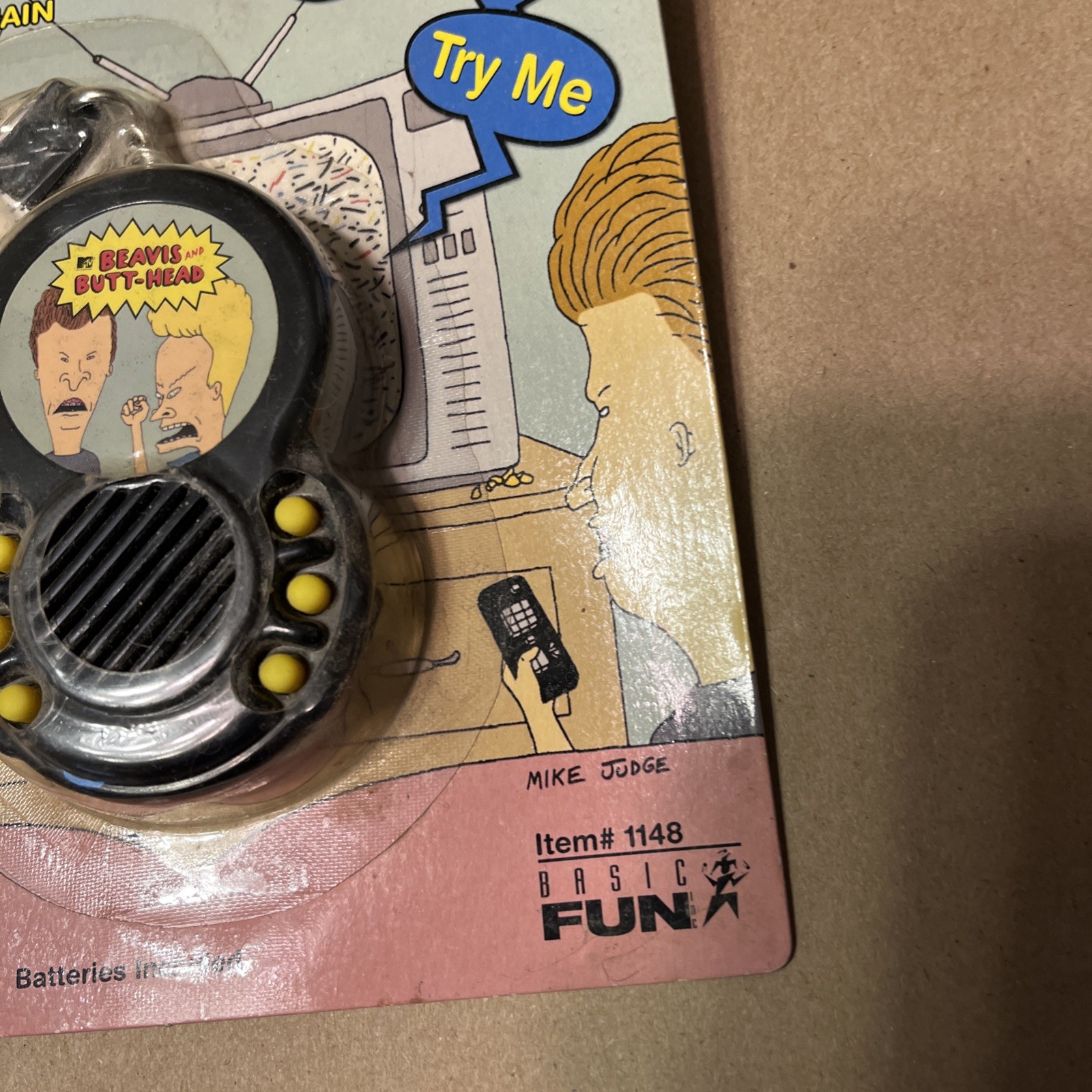 MTV&rsquo;s Beavis & Butt-Head Talking Keychain Includes 6 Cool Phrases Needs Battery