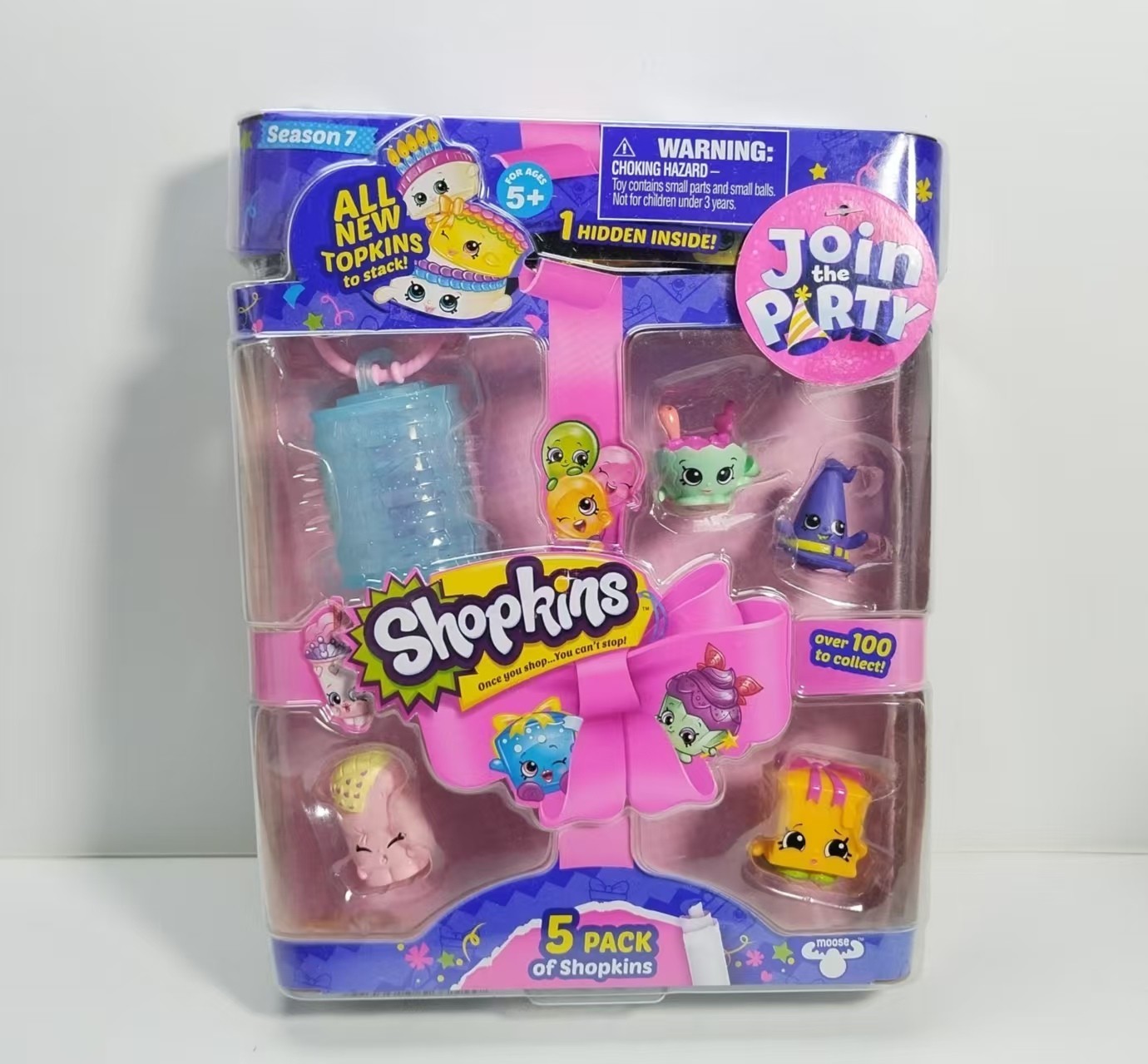 Shopkins Season 7 Join the Party 5 Pack Topkins Stackable Toys