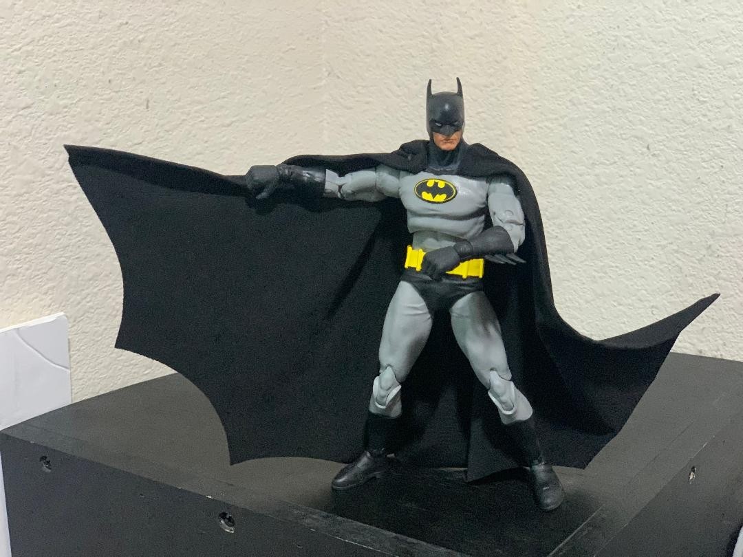 Custom Batman DC Multiverse Knightfall 1/12 Mcfarlane Wired Cape NOT FIGURE