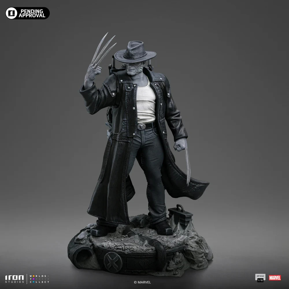 IRON STUDIOS MARVEL COMICS OLD MAN LOGAN BLACK & WHITE ART SCALE 1/10 STATUE *US