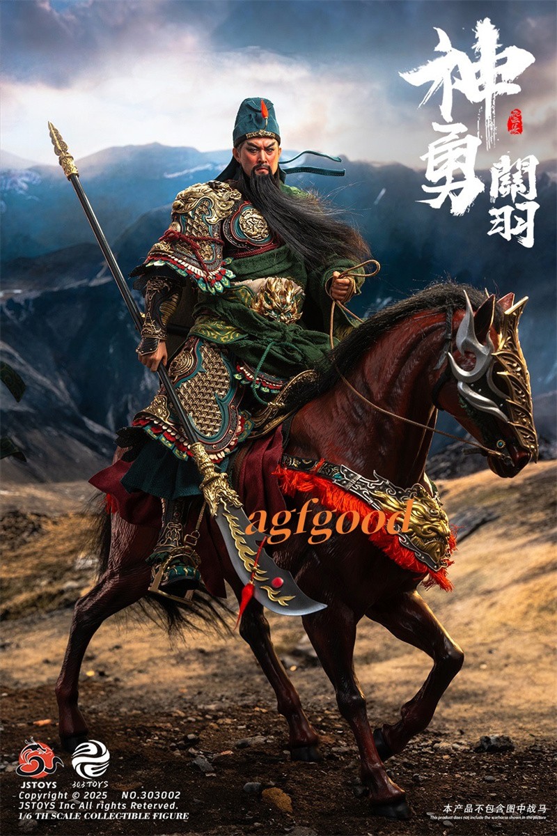 303TOYS x JSTOYS 1/6 Three Kingdoms Guanyu Figure Model Toy Collection IN STOCK