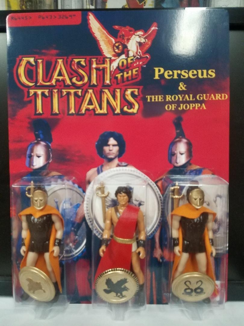 CUSTOM CLASH OF THE TITANS « PERSEUS & THE ROYAL GUARD OF JOPPA », 3 PACK MOC