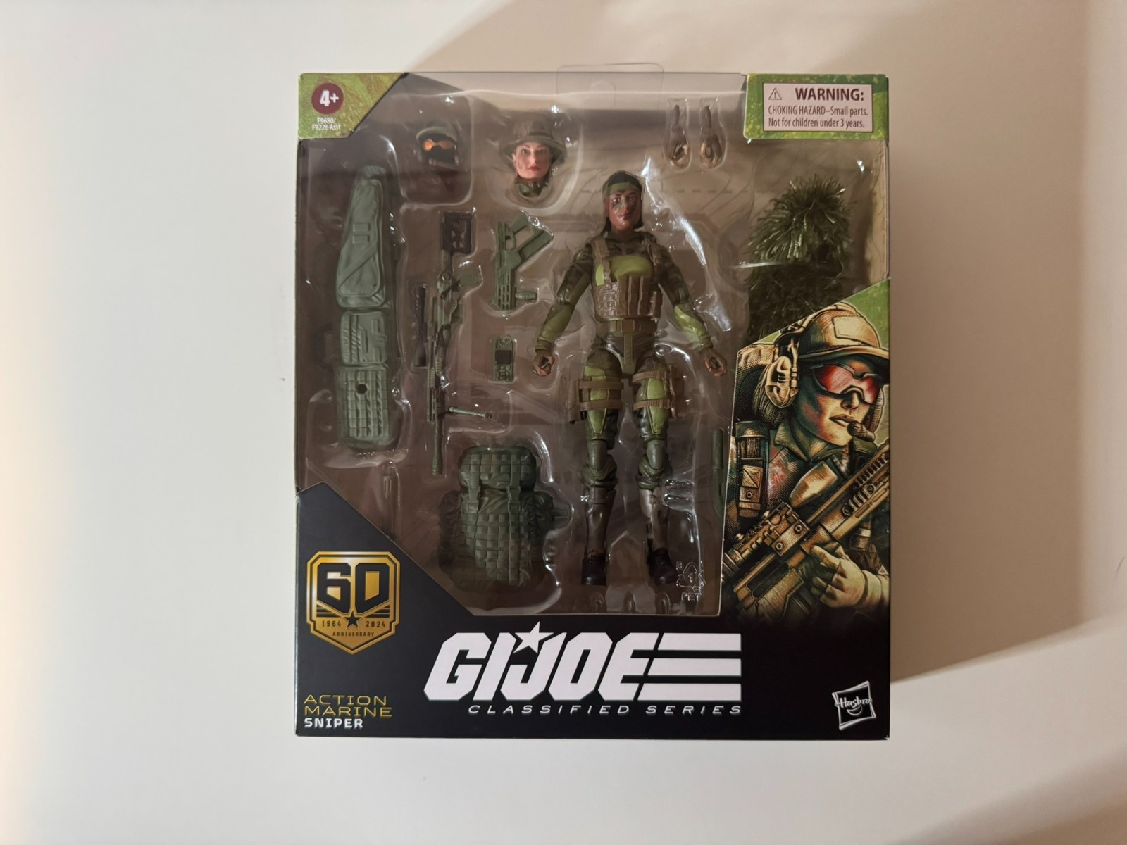 G.I. Joe Classified Series 60th Anniversary Marine Sniper 6&Prime; Action Figure NEW