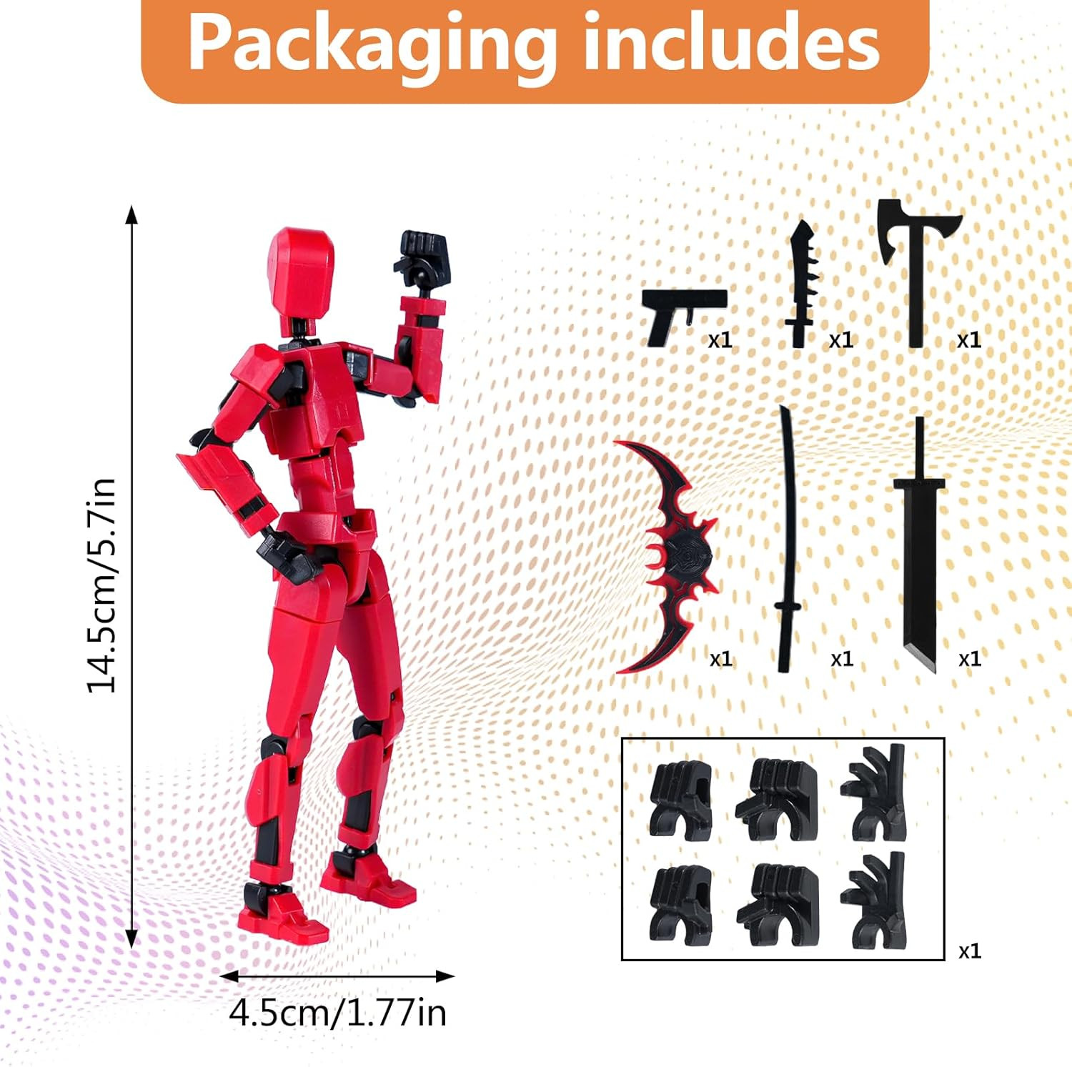 Action Figure Set, Model 13 Action Figure Multi-Jointed Movable,Gift Box Packagi