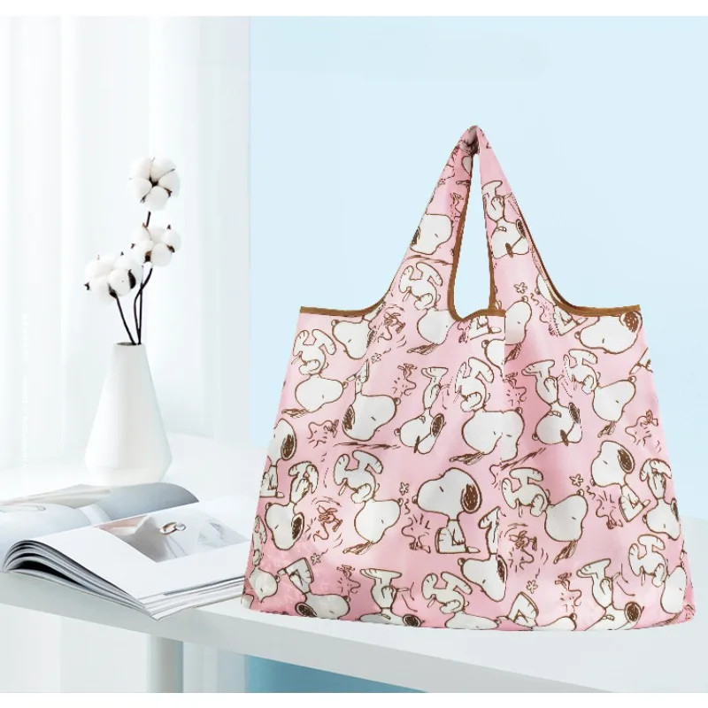 Snoopy Foldable Shopping Bag – Large, Reusable, Waterproof Tote