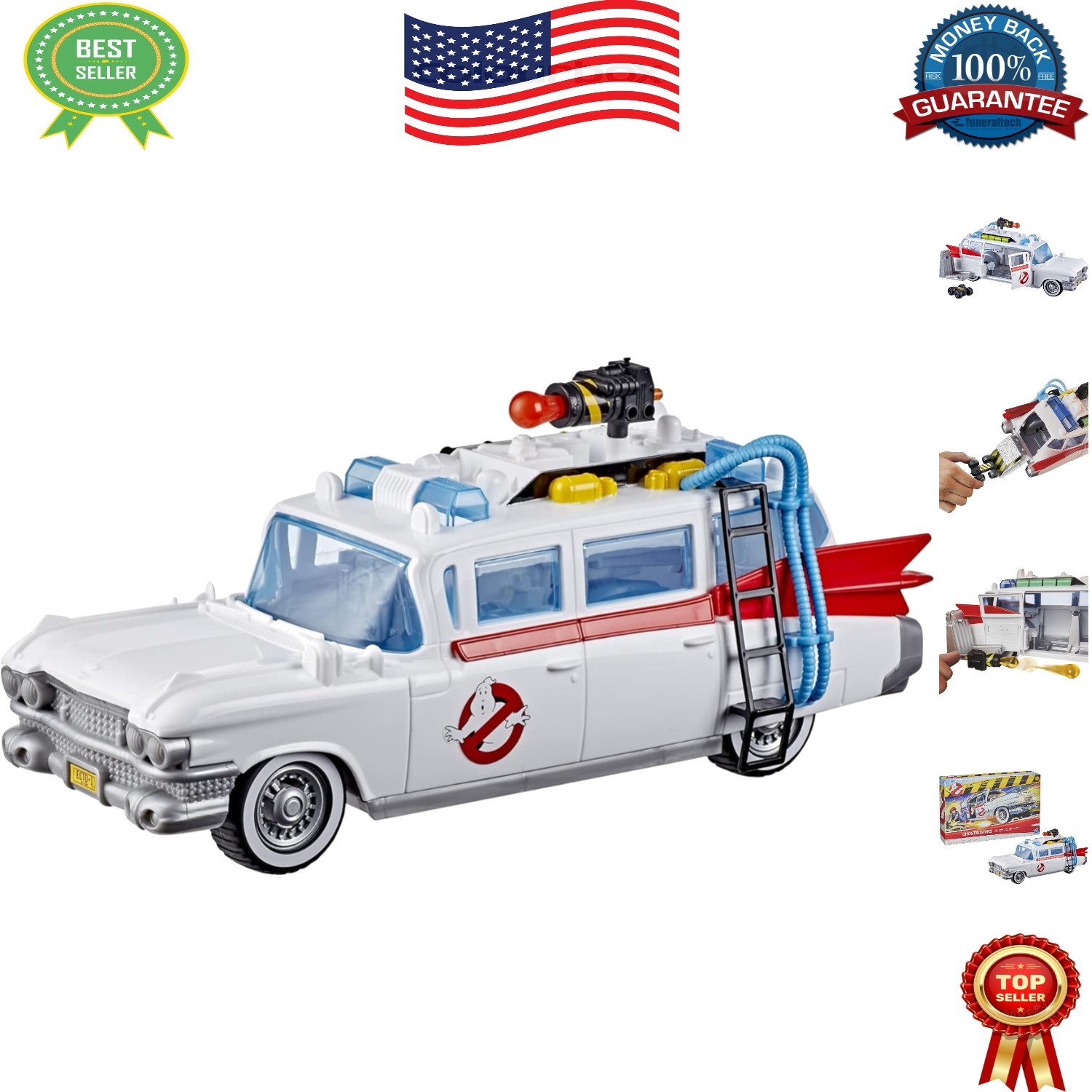 2021 Ecto-1 Playset with Blaster & Projectiles – Perfect for Kids & Collectors