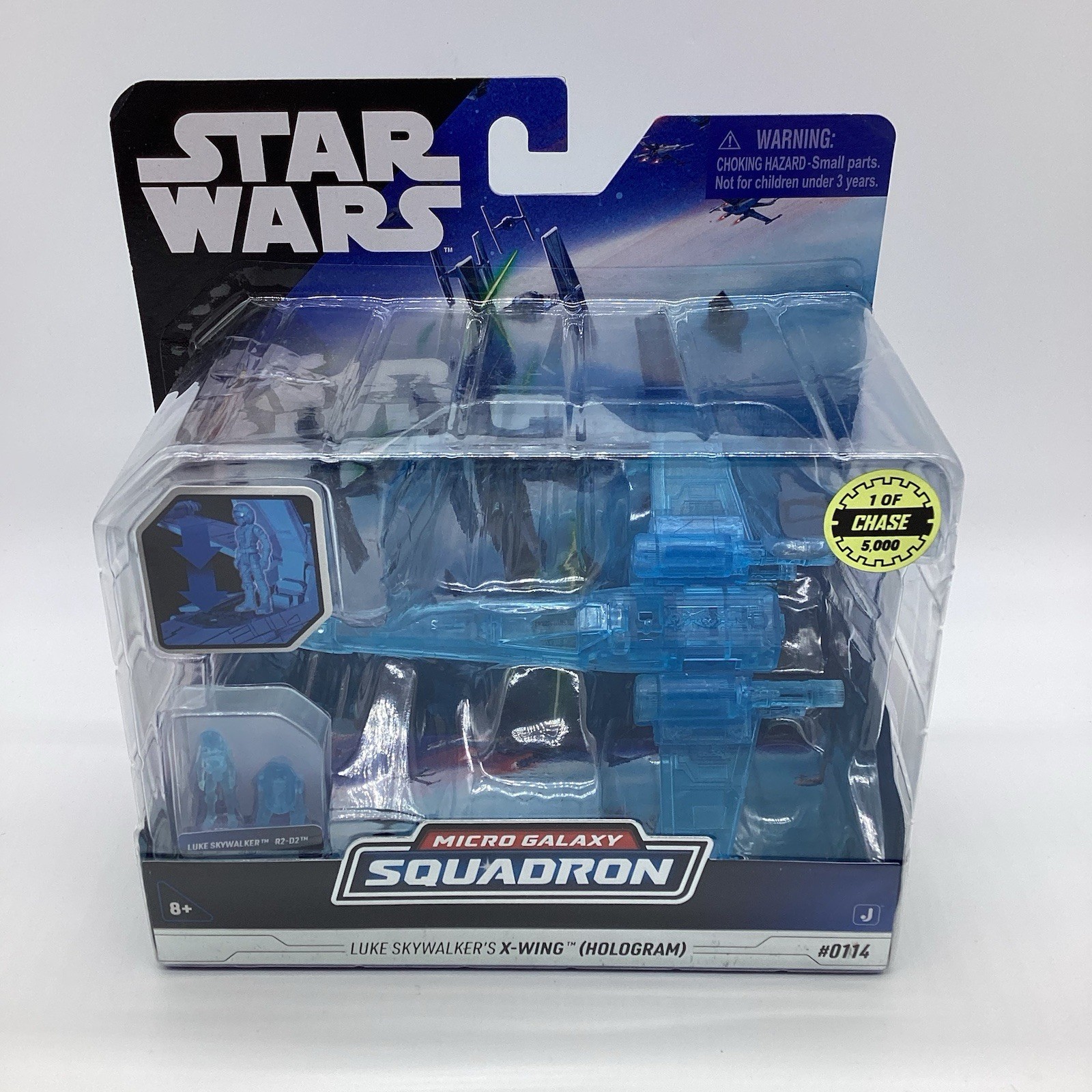 Star Wars Micro Galaxy Squadron Series 5 Luke Skywalker&rsquo;s X-Wing Hologram CHASE