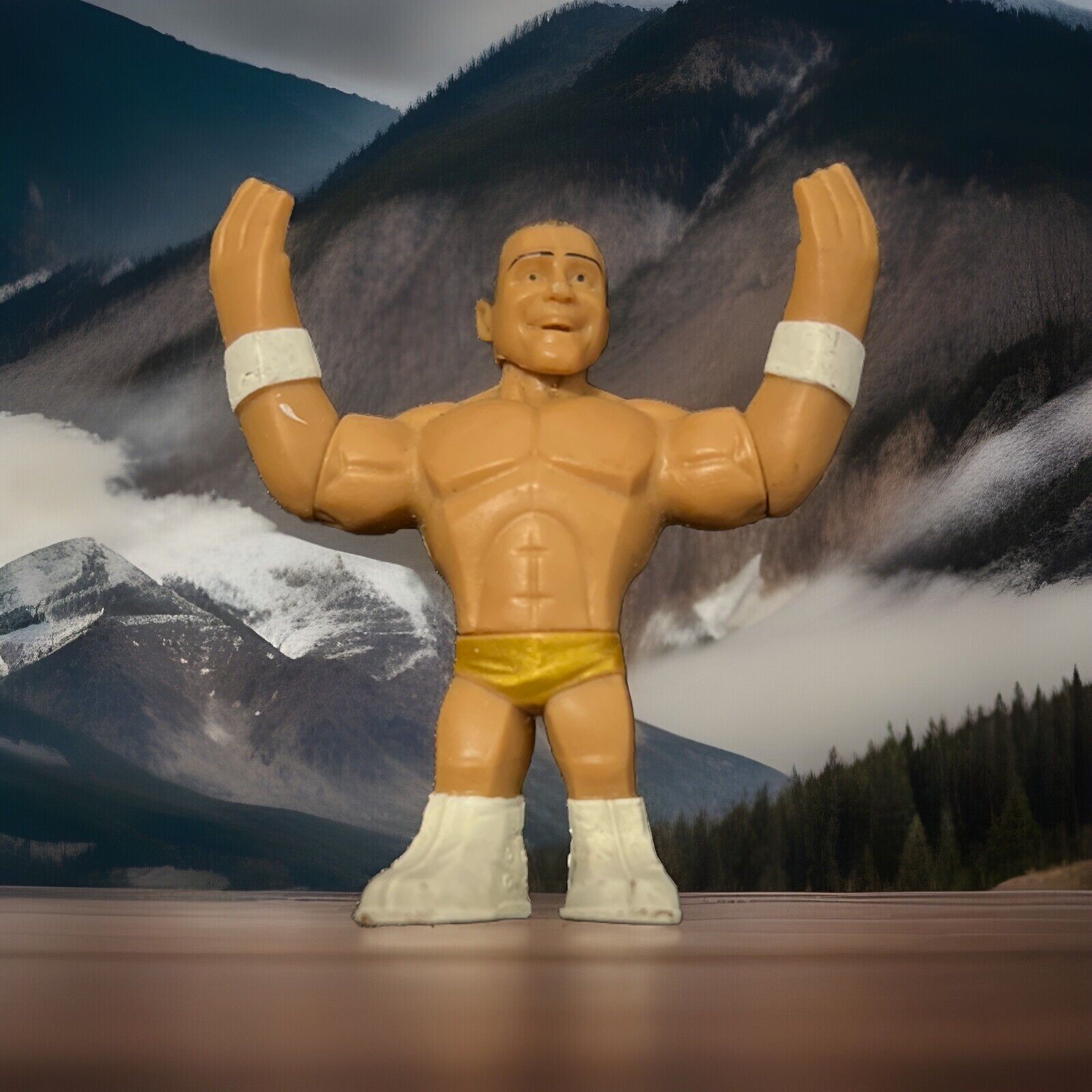 WWE Rumblers Alberto Del Rio 2&Prime; Wrestling Action Figure 2011 Mattel Gold Attire