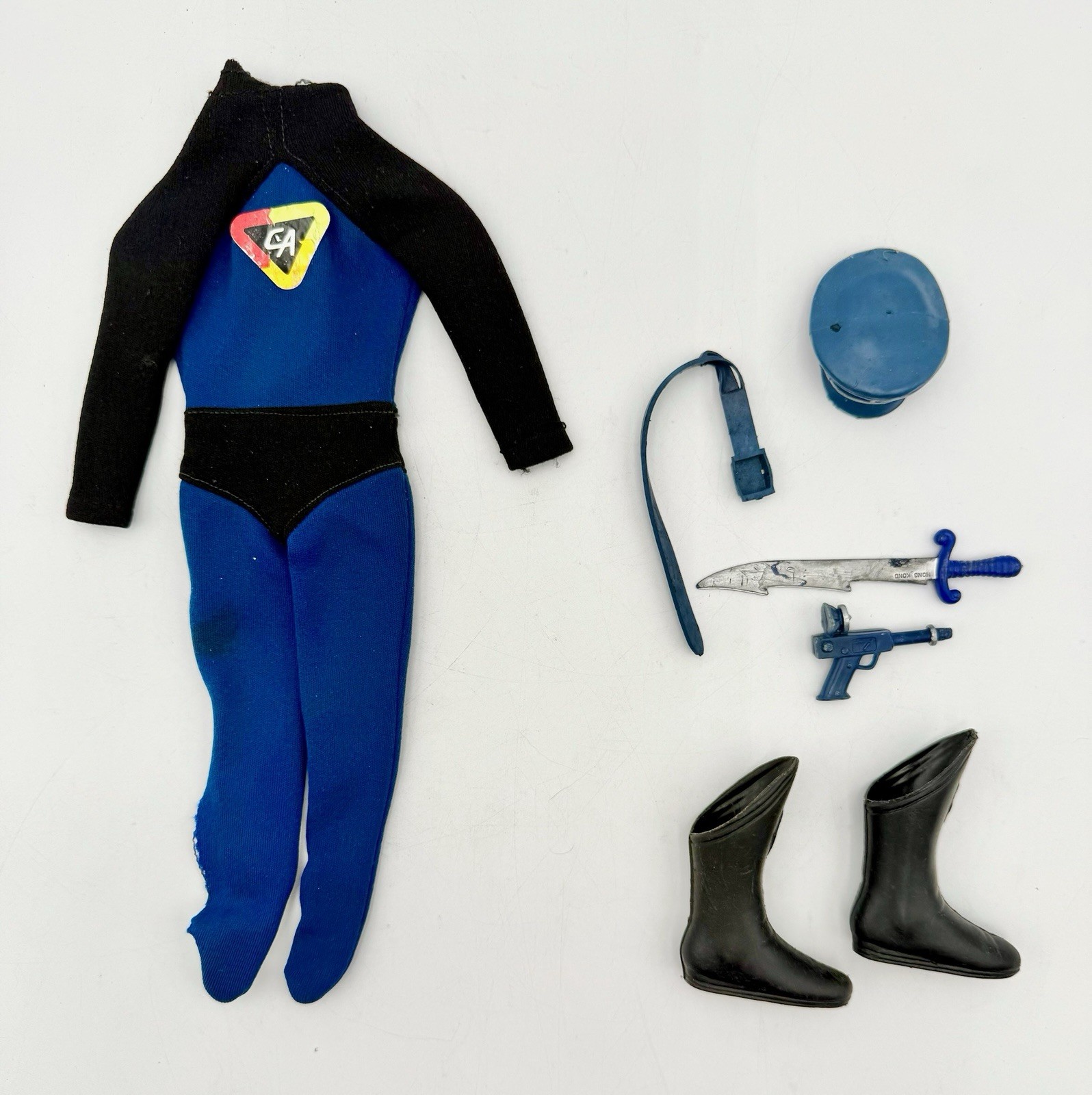 Vintage CAPTAIN ACTION BASIC ORIGINAL Costume Outfit #2 COMPLETE IDEAL 1966