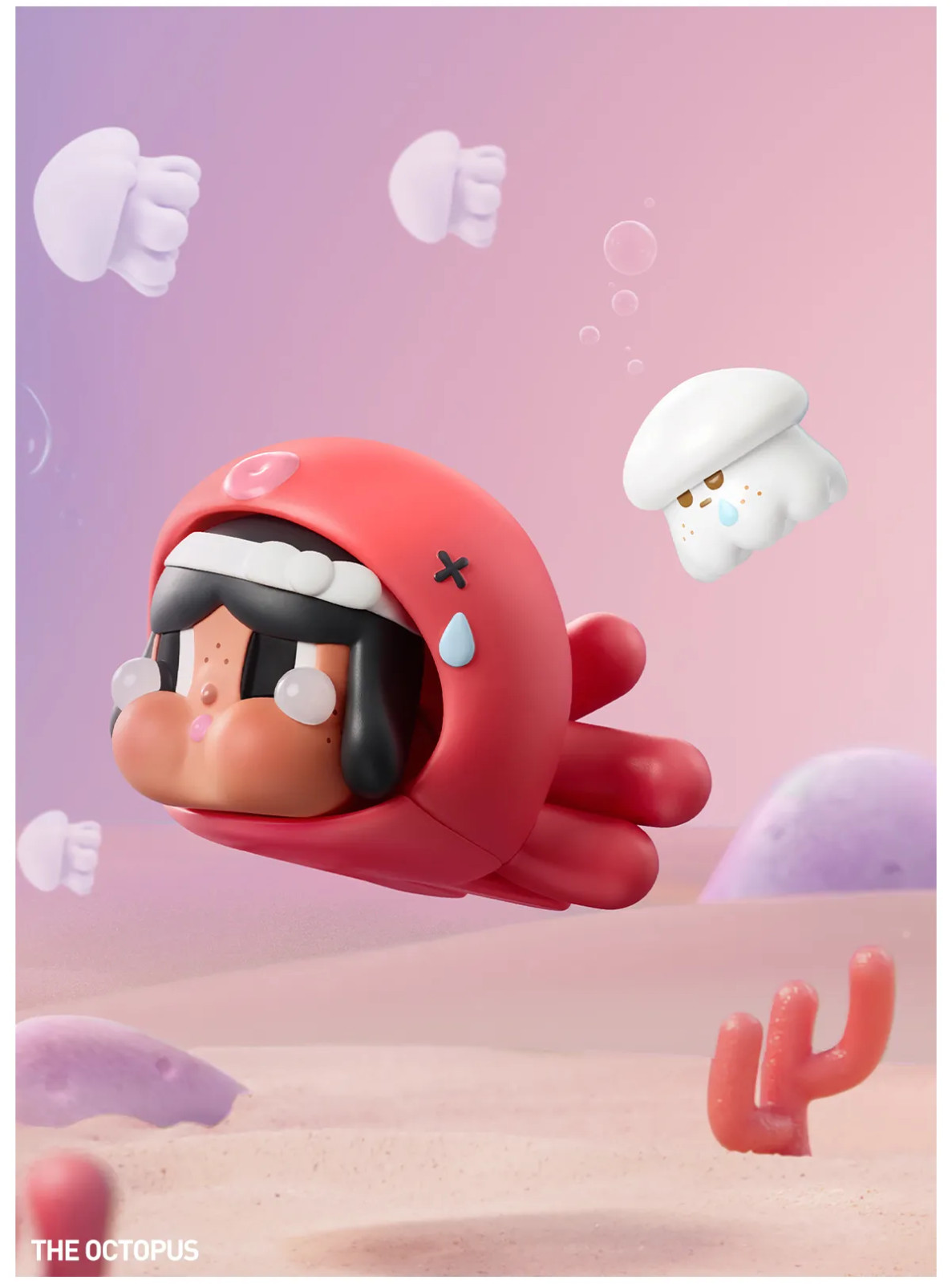 🐙Authentic PopMart Crybaby Cry Me an Ocean Figure – Confirmed Octopus