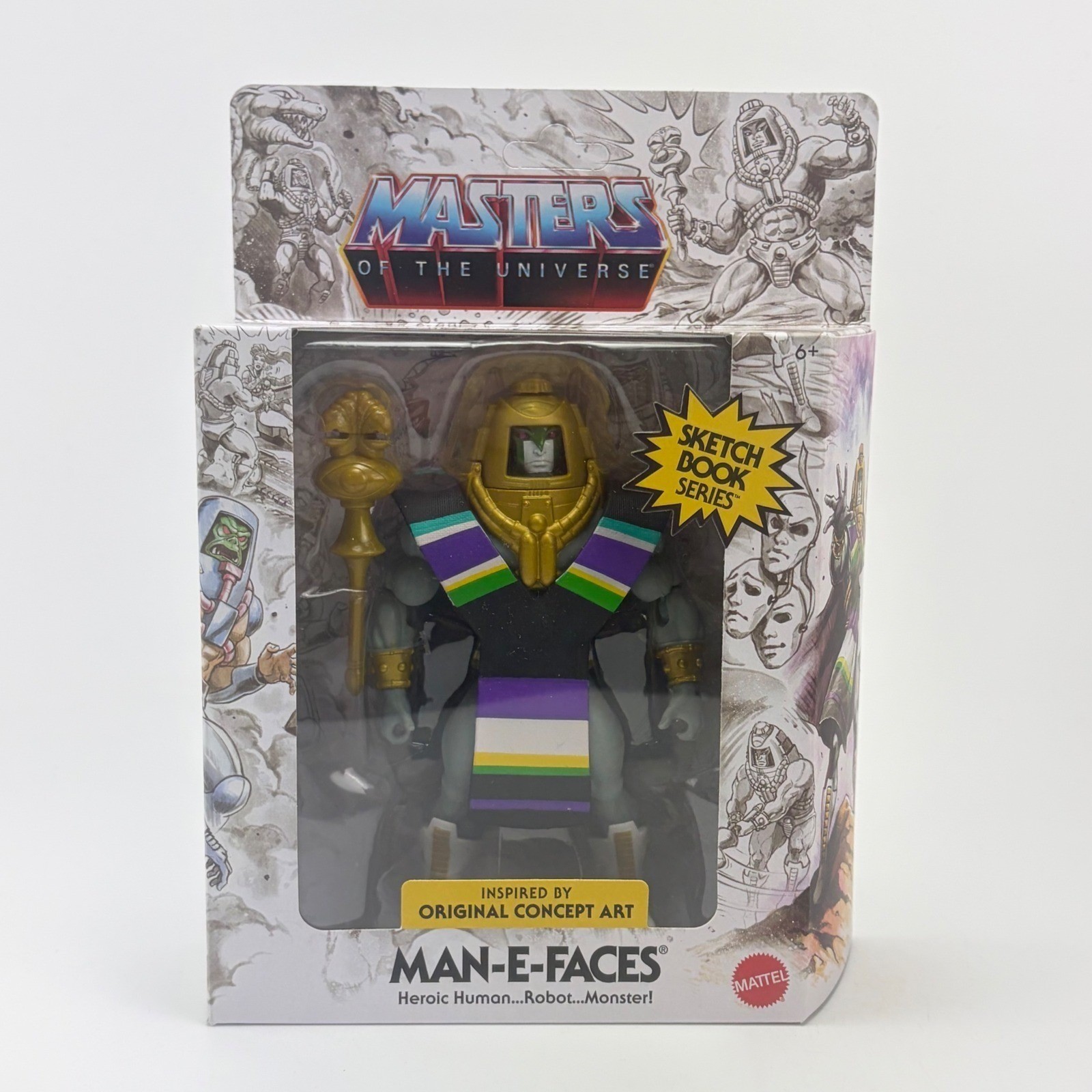Mattel Masters of the Universe Sketch Book Series Man-E-Faces Action Figure New