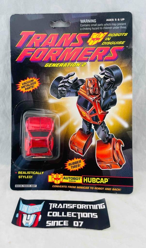 Transformers Original G2 1993 Minibot Hubcap MOSC Sealed