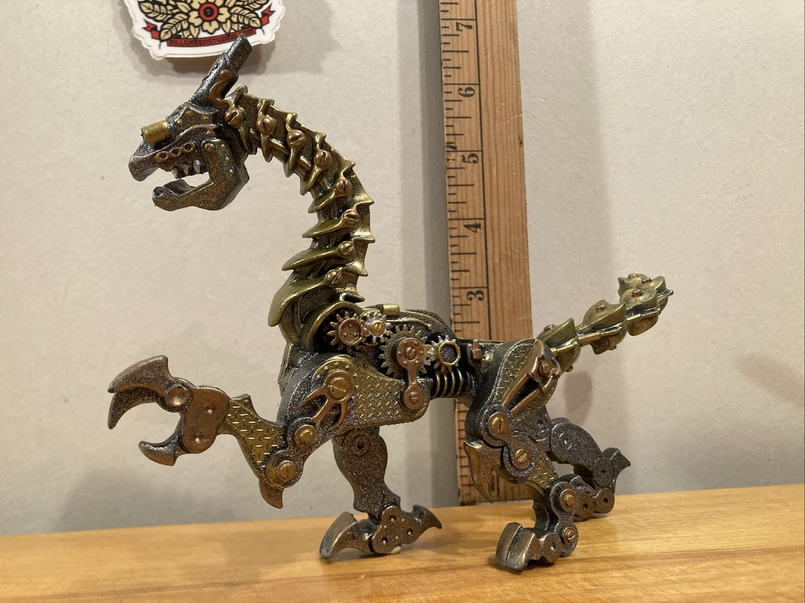 Safari LTD Steampunk Copper Clockwork Robot Dragon Figure 2019 – no tail