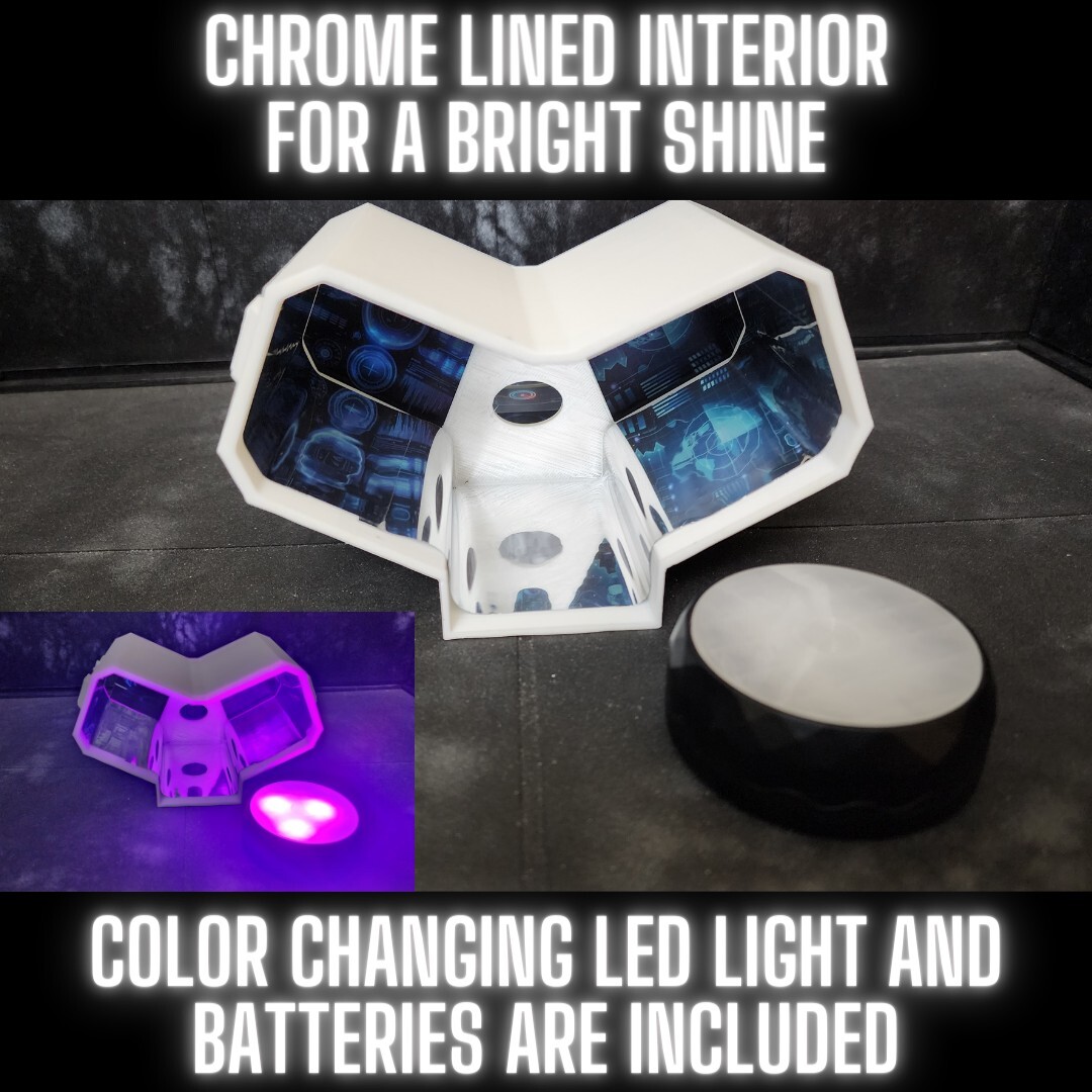 1 SCI FI COMPUTER STATION With LED Light, For 1:12 Scale Figures, Custom Design