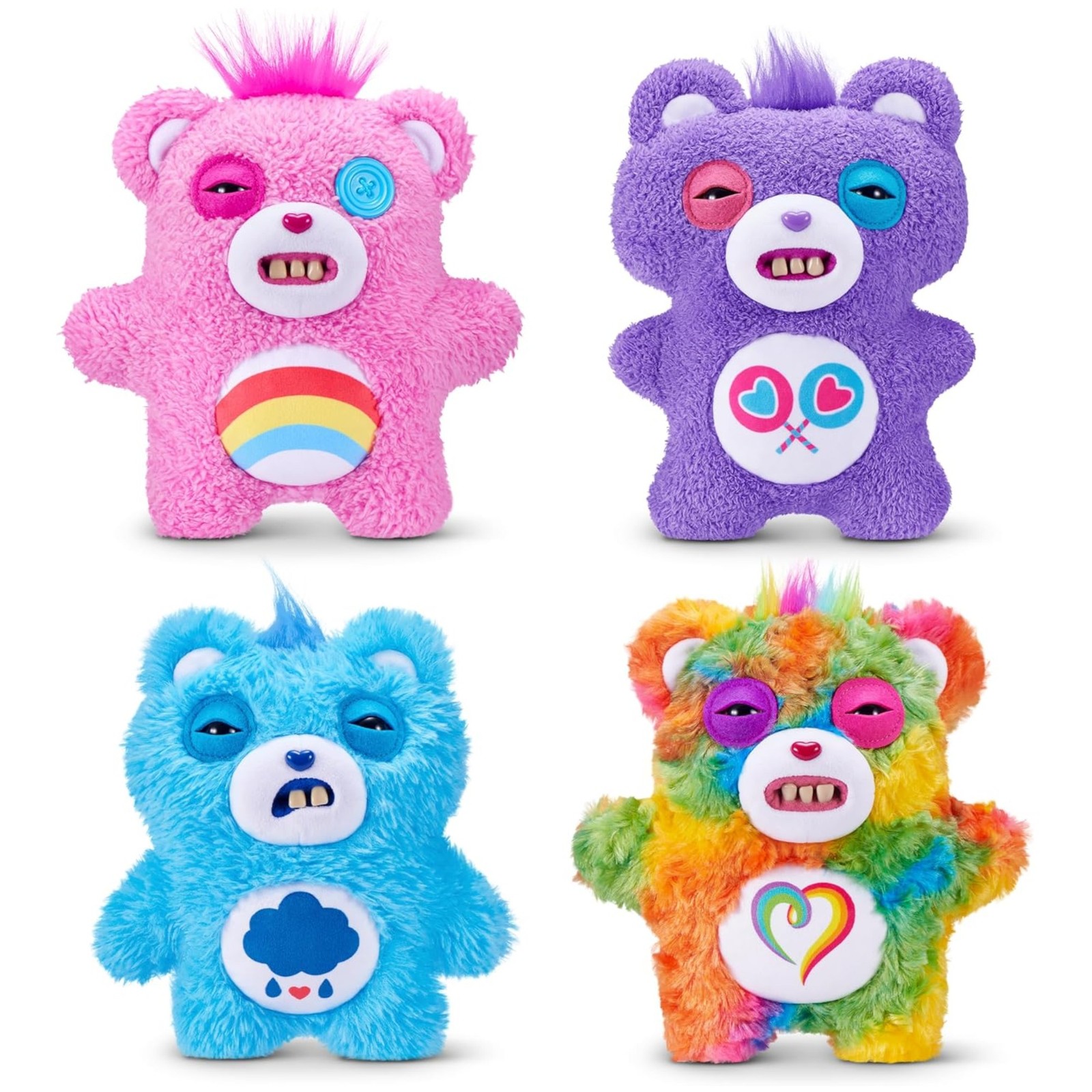 Fuggler Care Bears 9 inch (Togetherness Bear), Funny Ugly Monster Stuffed