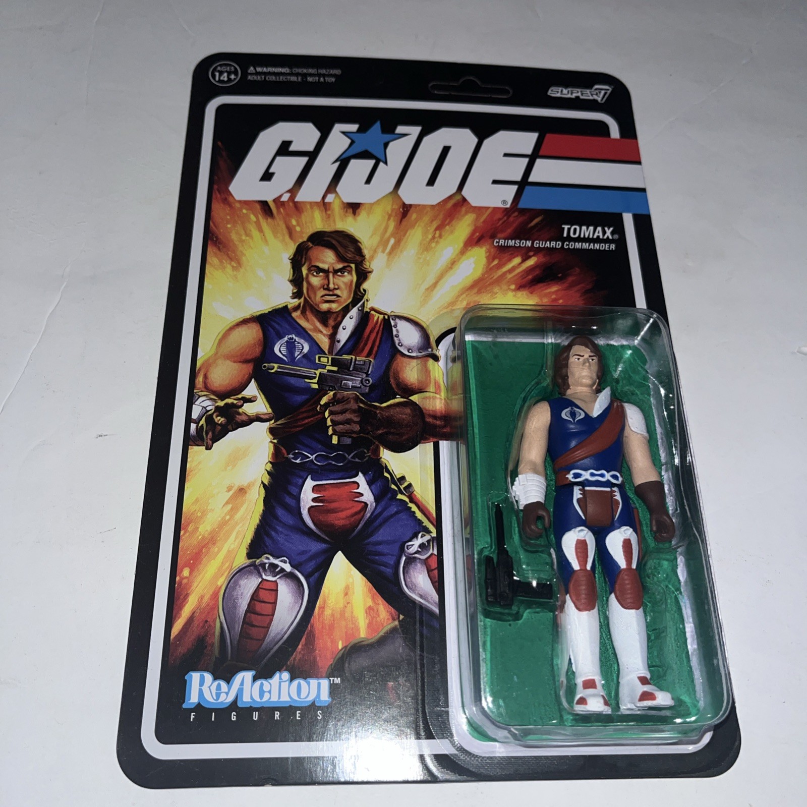 GI Joe Tomax Action Figure 3.75&Prime; Super7 ReAction Retro Collection