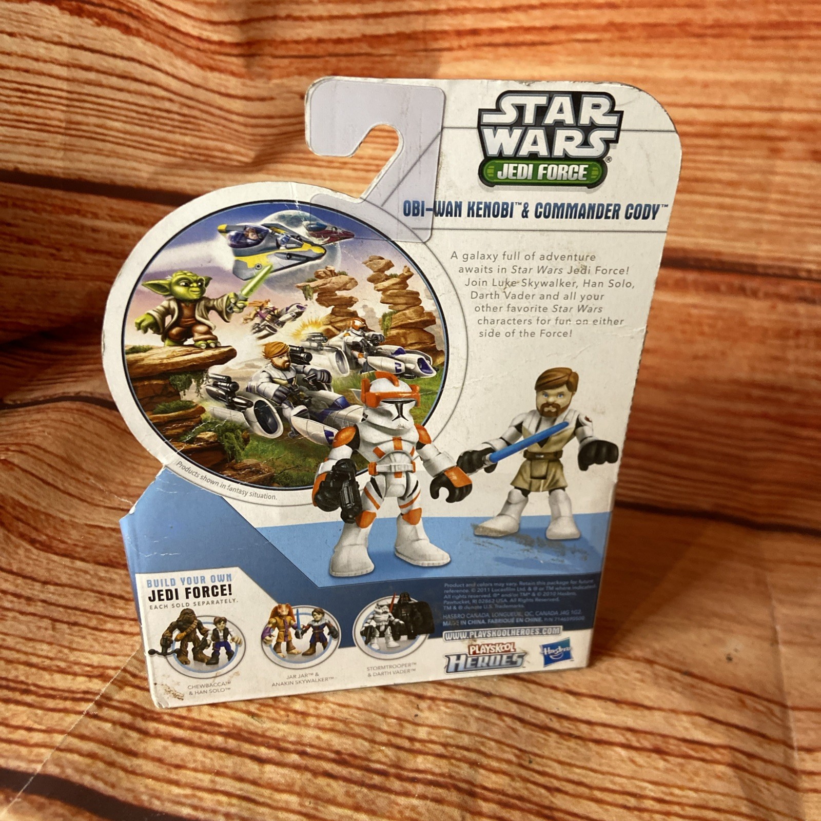 Playskool Heroes Star Wars Jedi Force Clone Commander Cody & Obi Wan Brand New