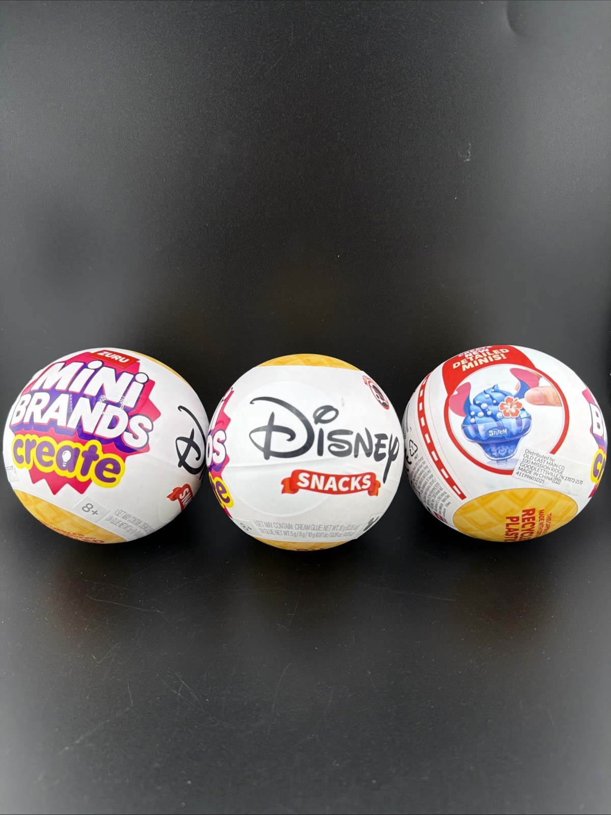 2025 NEW RELEASE- ZURU MINI BRANDS CREATE DISNEY SNACKS (3 Sealed Balls) blind