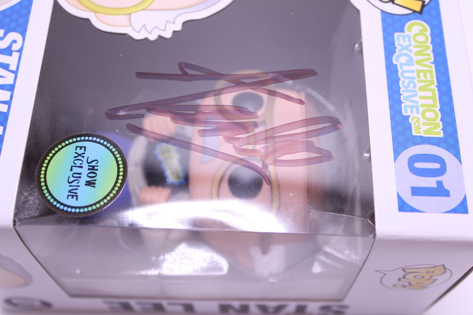Funko POP! Convention Exclusive 01 Stan Lee « Excelsior » Shirt SIGNED Figure AUTO