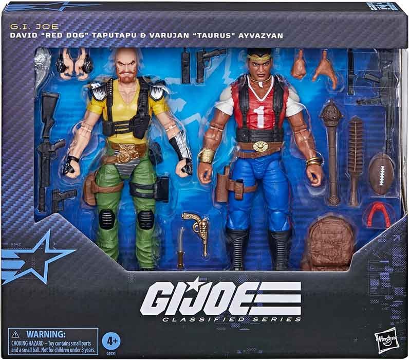 G.I. Joe Classified 6&Prime; Figure David Red Dog Taputapu & Varujan Taurus Ayvazyan