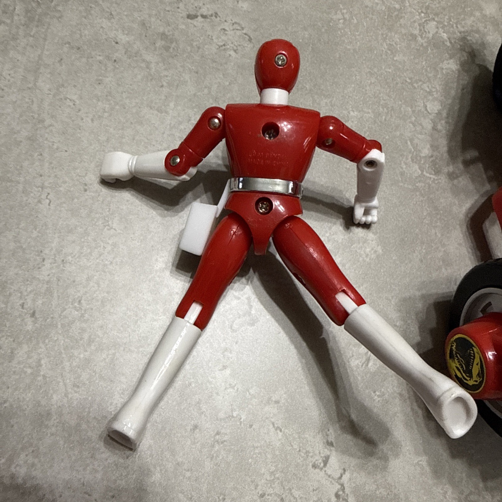 Mighty Morphin Power Rangers Tyranosaurus Battle Bike w Red Ranger Figure 1993