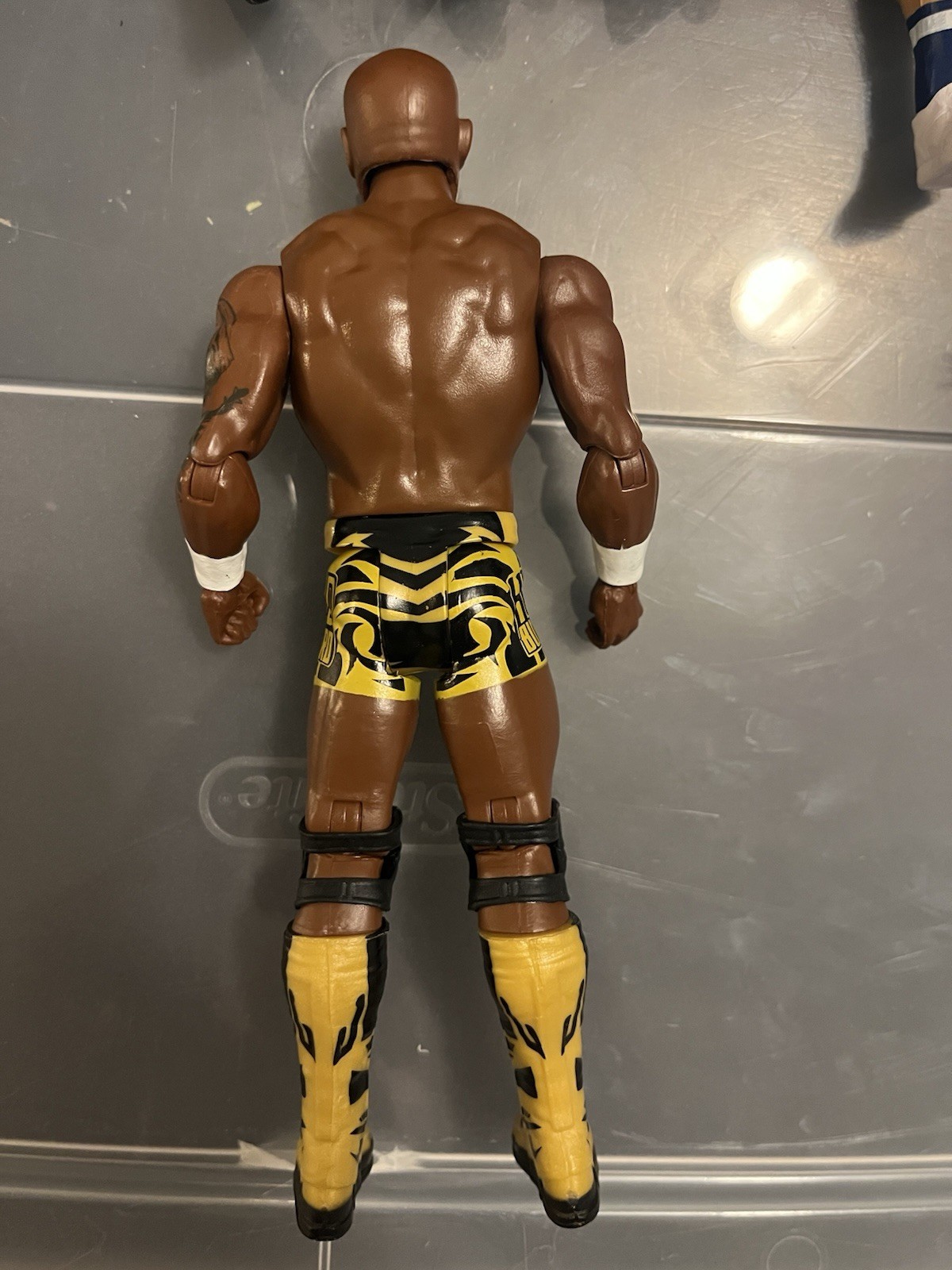 SHELTON BENJAMIN WWE Mattel Basic 134 CHASE Gold Wrestling Figure Wrestlemania