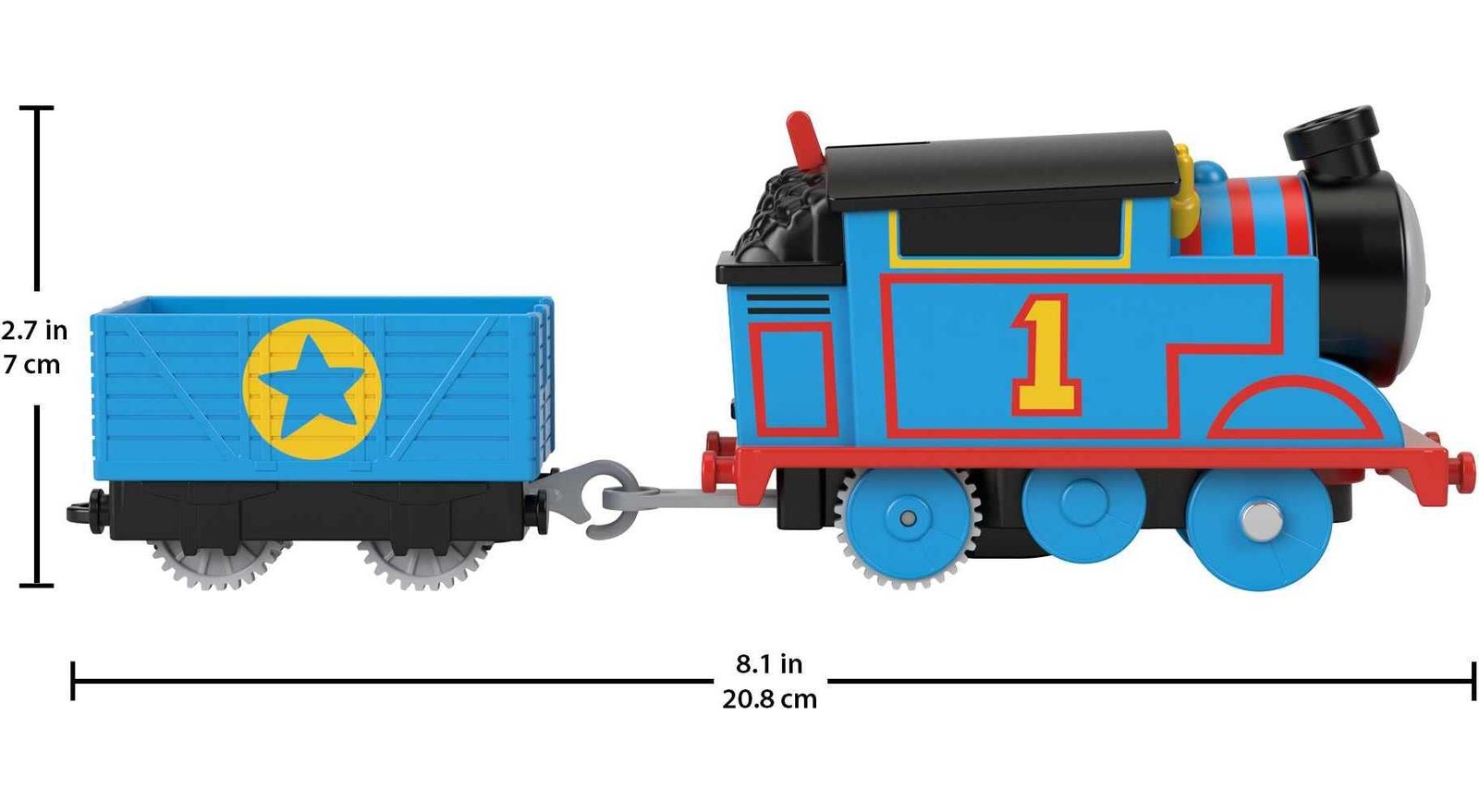 Motorized Train Thomas Battery-Powered Engine with Cargo for Pretend Play Pre…