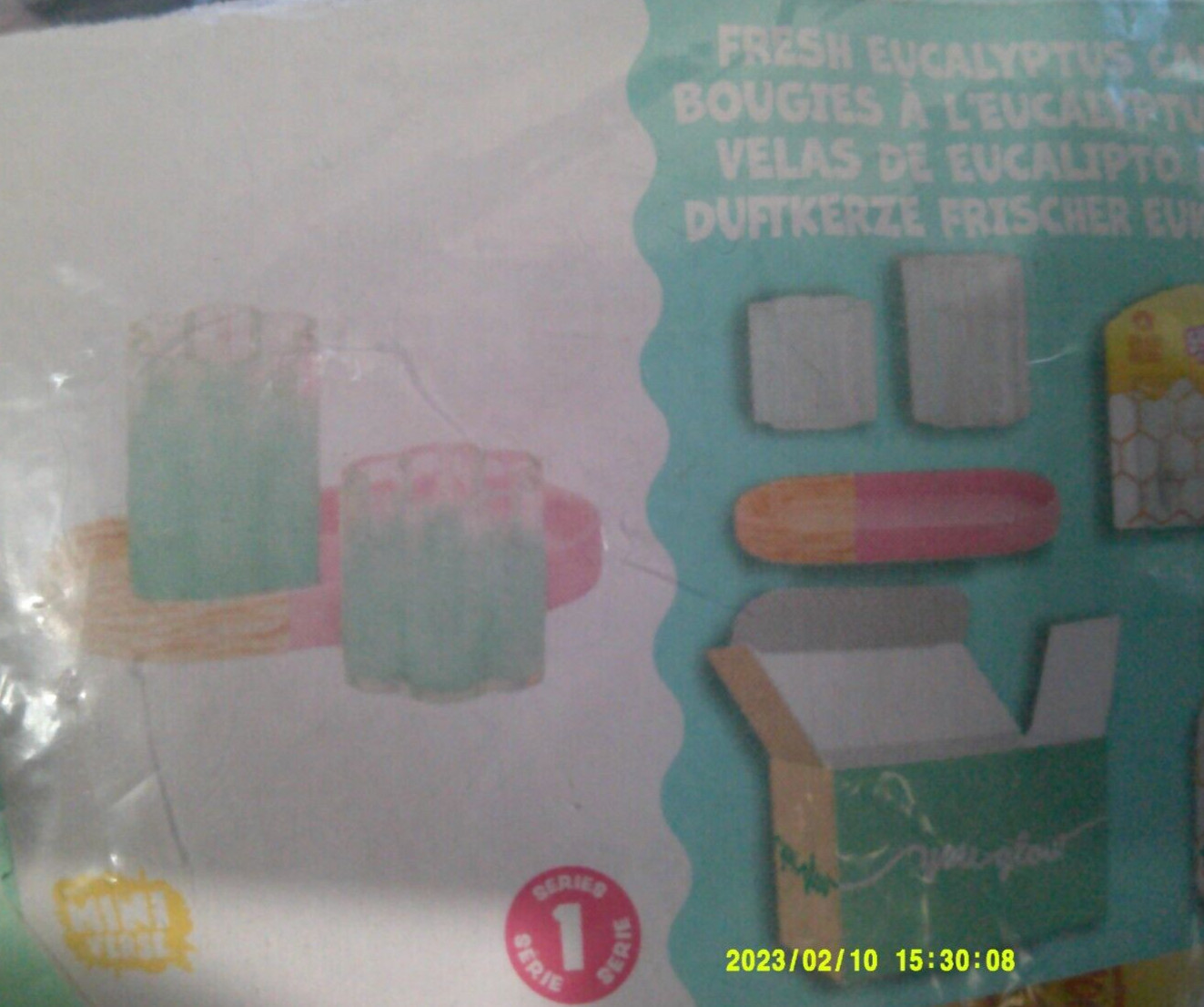 NEW MGA miniverse make it mini lifestyle FRESH EUCALYPTUS CANDLES NO RESIN