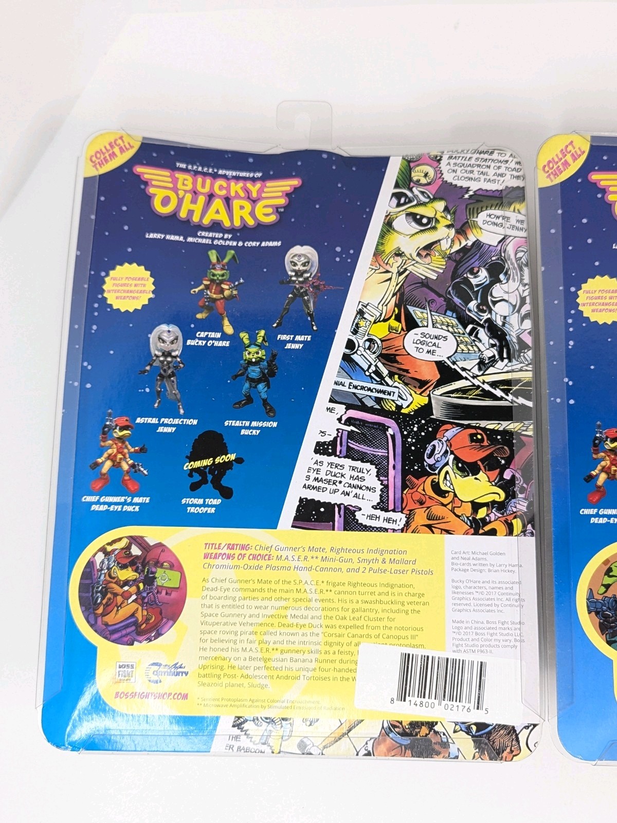 3 Bucky O&rsquo;Hare Action Figures Dead-Eye Duck Jenny Boss Fight Studio 2017 New