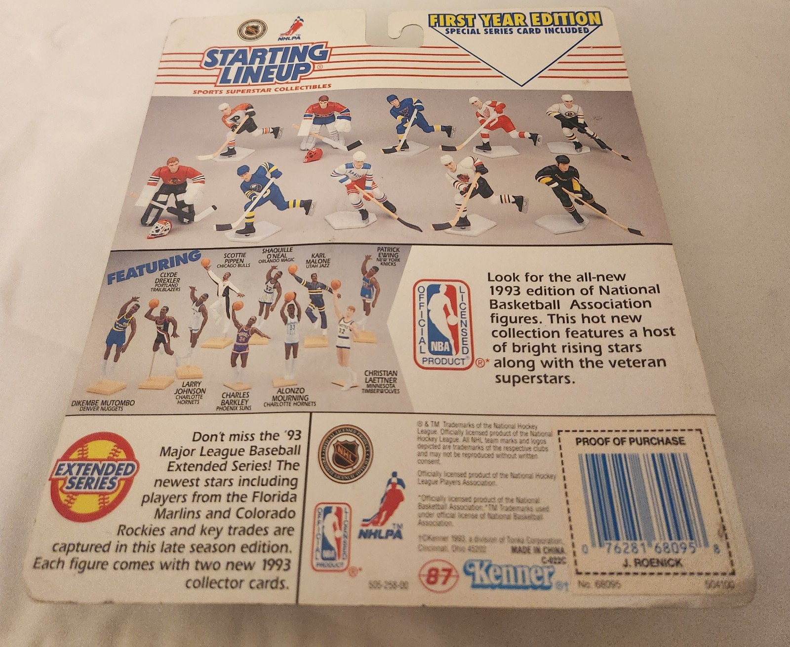 STARTING LINEUP HOCKEY FIGURES 5 ASSORTED PLAYERS (4) 1993 (1) 1996 SEE PHOTOS