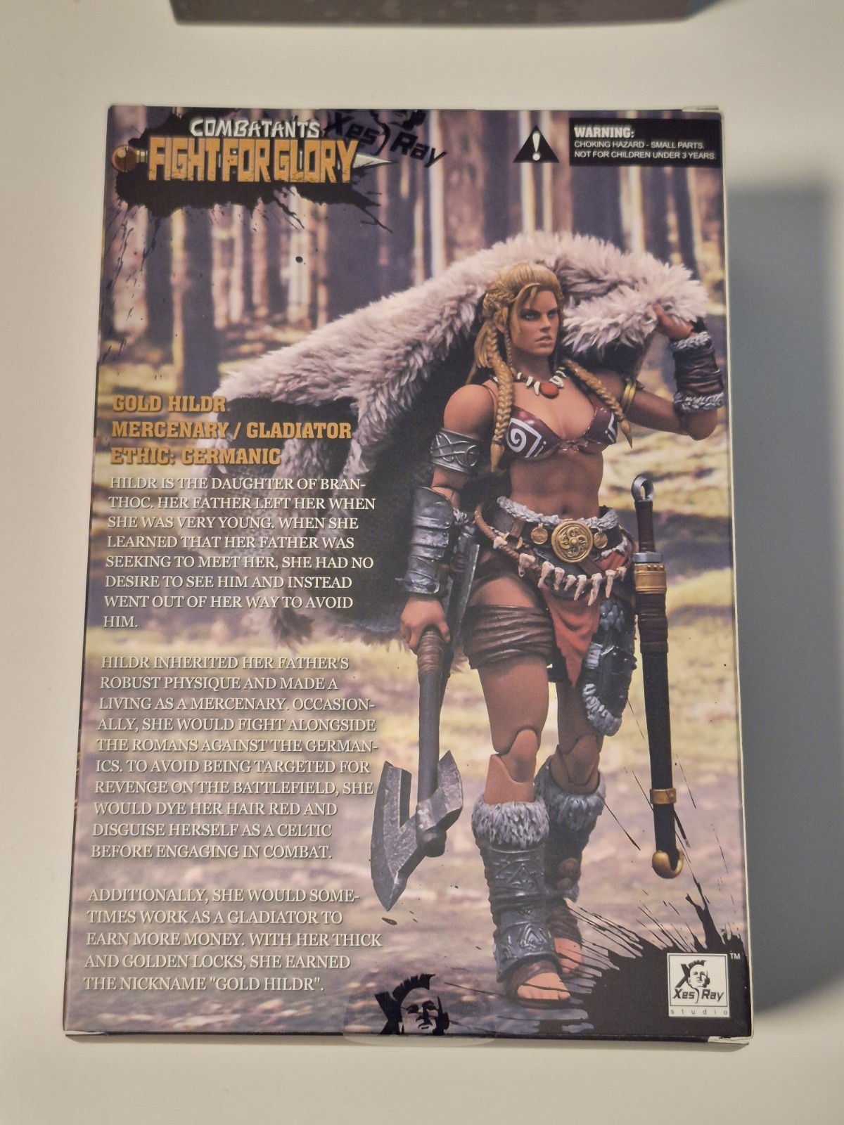 Xesray Studio Combatants Fight for Glory Gold Hildr Exclusive Action Figure New!