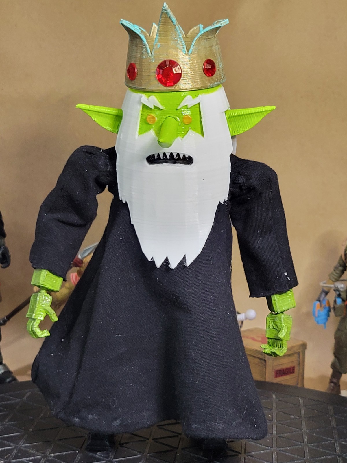 8 In. Tall 3D Printed Goblin King Custom Figure