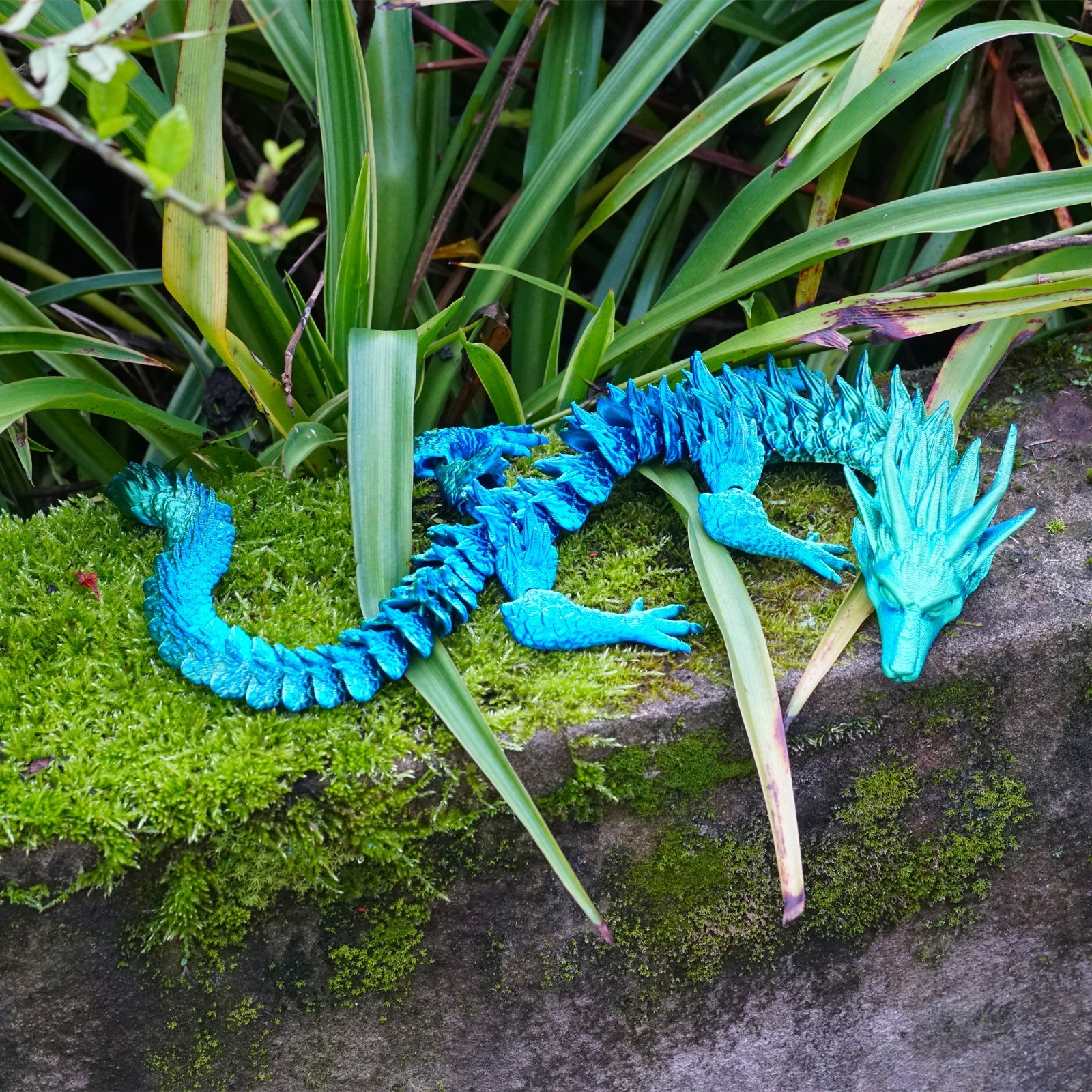 16.9inch 3D Printed Dragon Model,Articulated Animals figure,Toys Home Decor