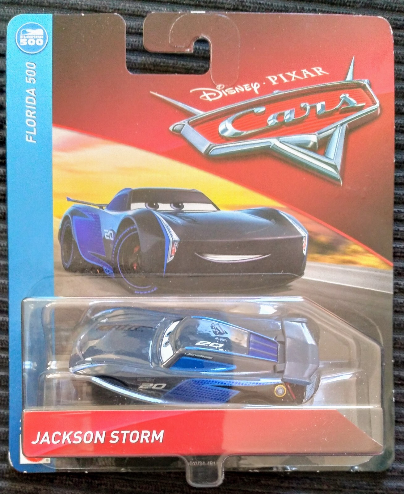 Disney Pixar Cars, JACKSON STORM, Florida 500, 2018, Die-cast Car, Mattel
