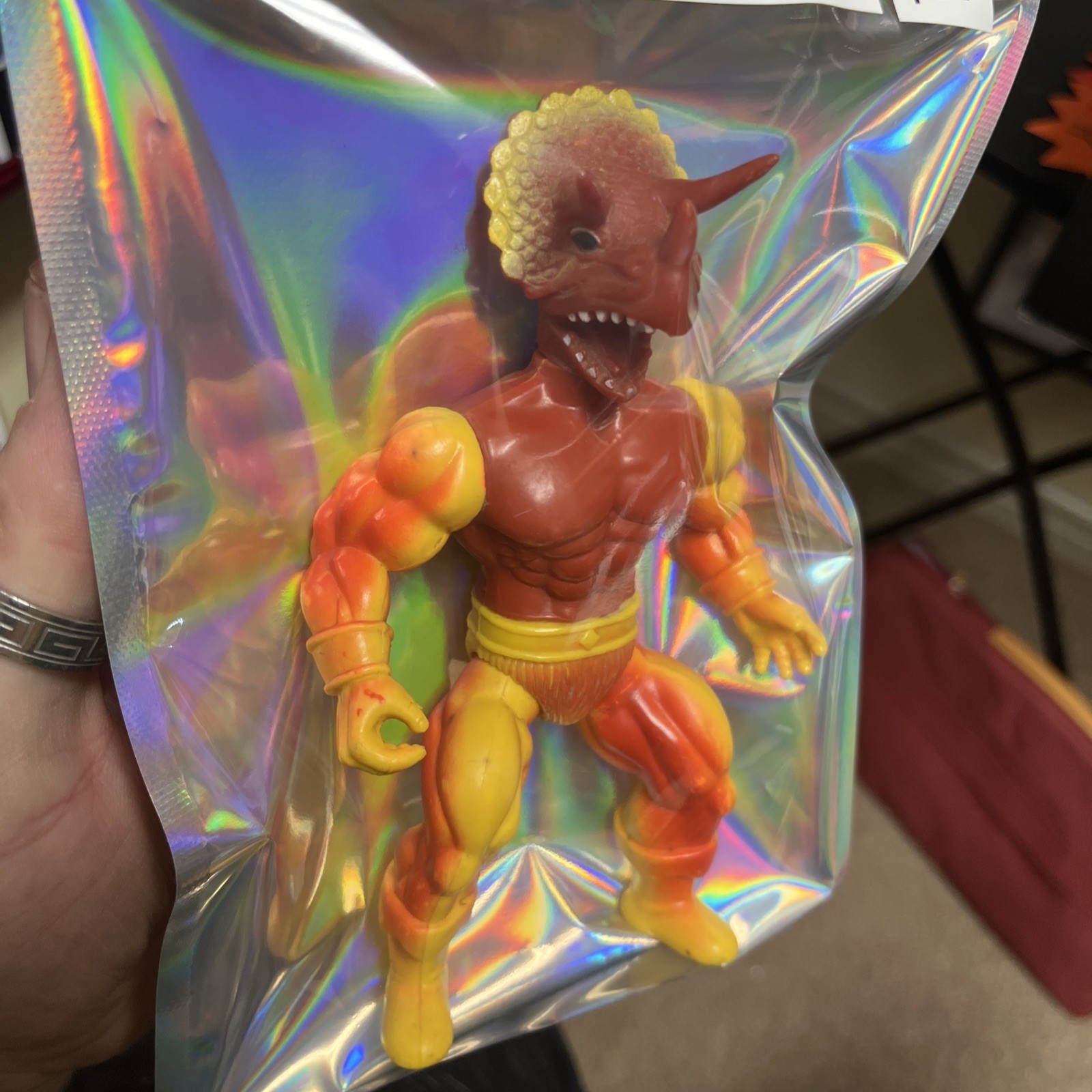 Guana Action Figure Remco 6 1/2&Prime; The Warrior Beast 1982