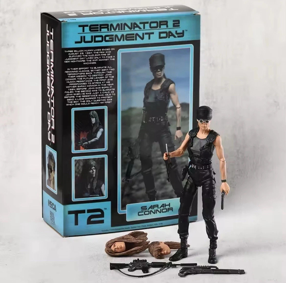 NECA Terminator 2 Judgment Day Sarah Connor Linda Hamilton 7&Prime; Action Figure