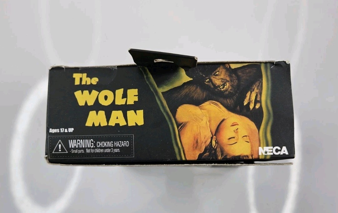 NECA The Wolf Man Black & White Ultimate 7” Action Figure Universal Monsters