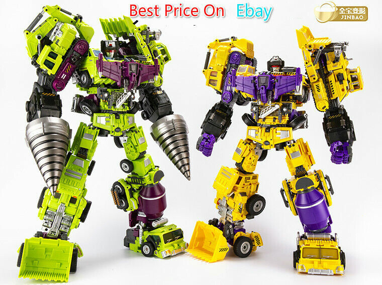 JINBAO Oversized Devastator 6pcs Full Set Green/Yellow Figure Upgrade Kit