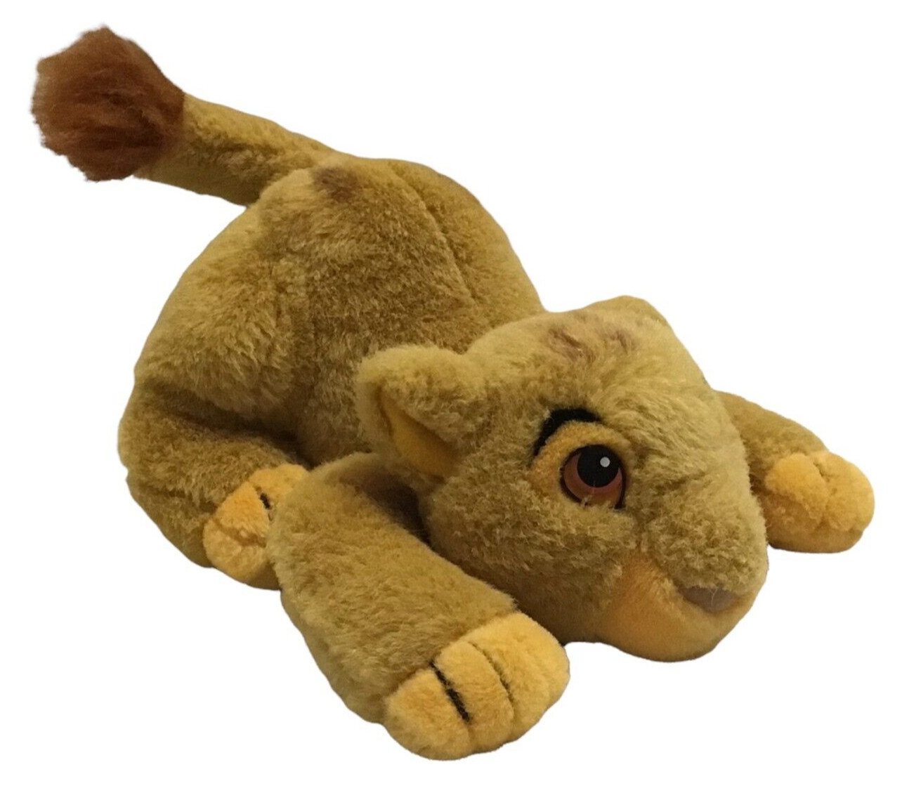 Vintage Lion King Young Simba Pouncing Plush Disneyland Disney World 90s Y2K