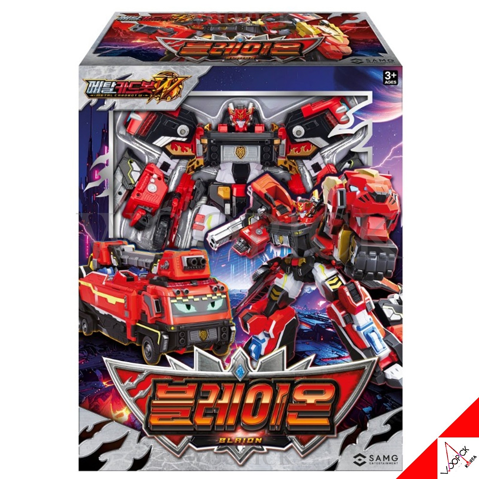 Metal Cardbot W 7-Robots Collection BLAION SOLIDHORN NIGHTGRIFFON HEAVY IRON W..
