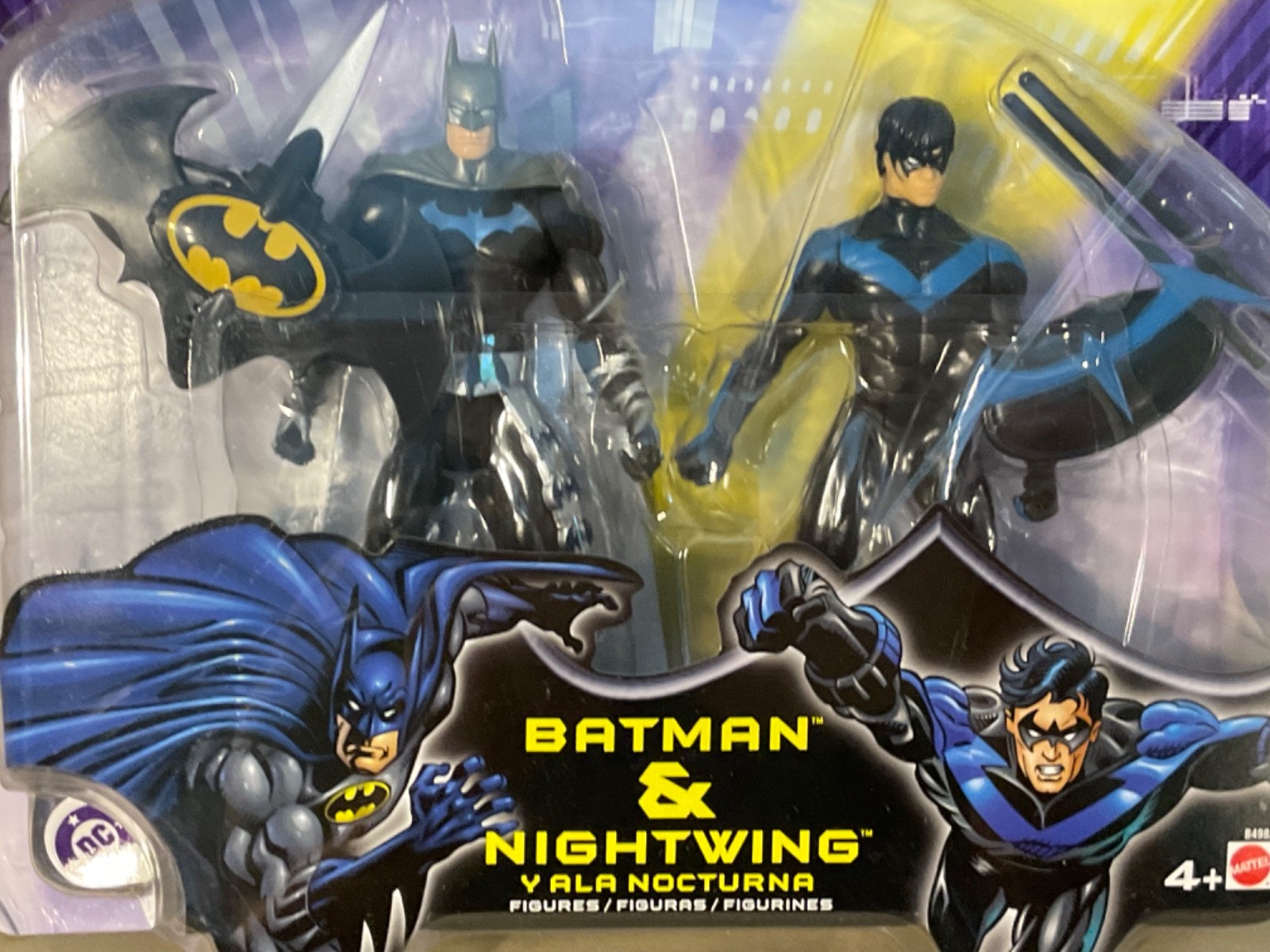 2003 DC UNIVERSE 6&Prime; BATMAN AND NIGHTWING 2 PACK FIGURES Mattel – Sealed/New