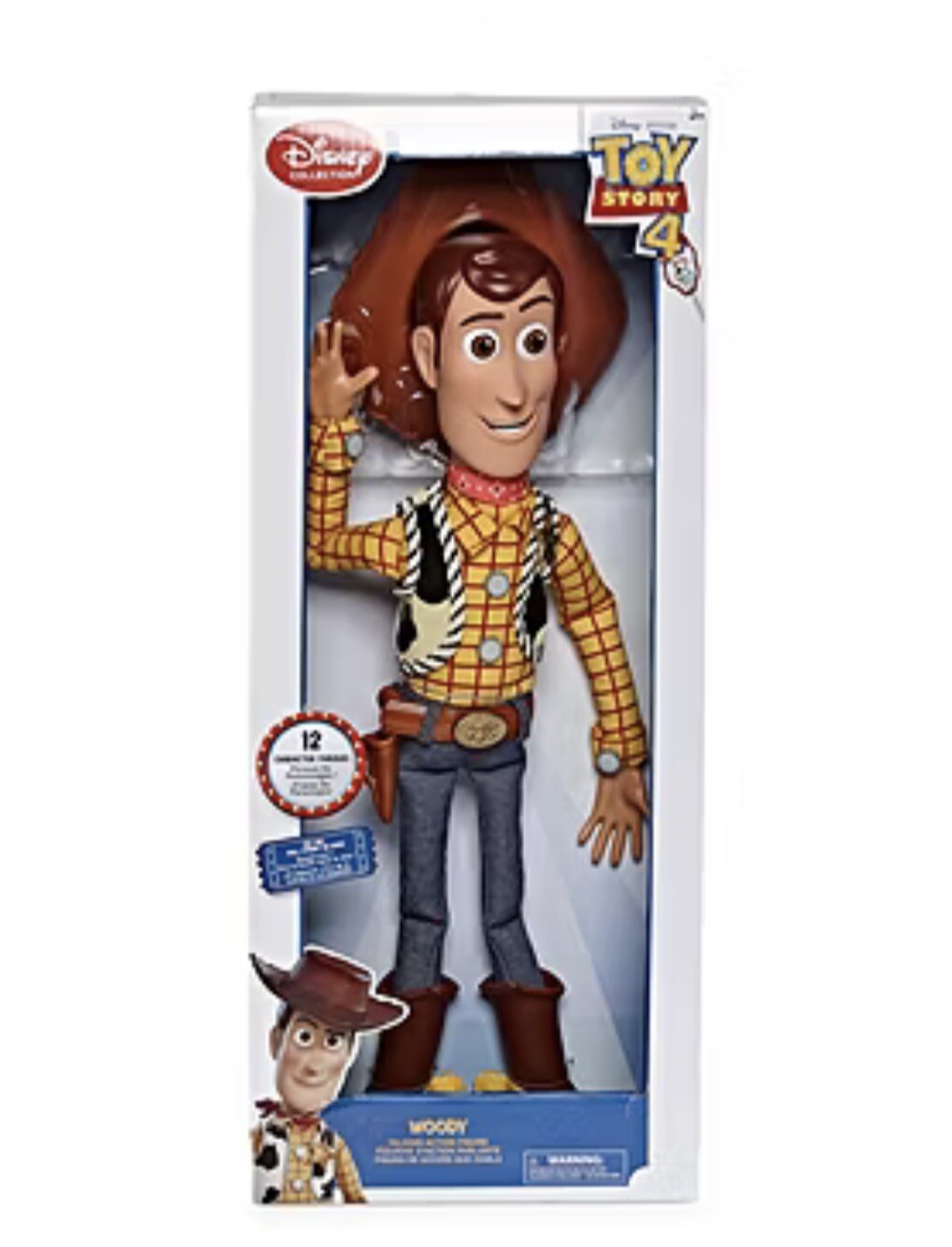 Disney Pixar Toy Story 4 Talking Woody 16&Prime; Action Figure New
