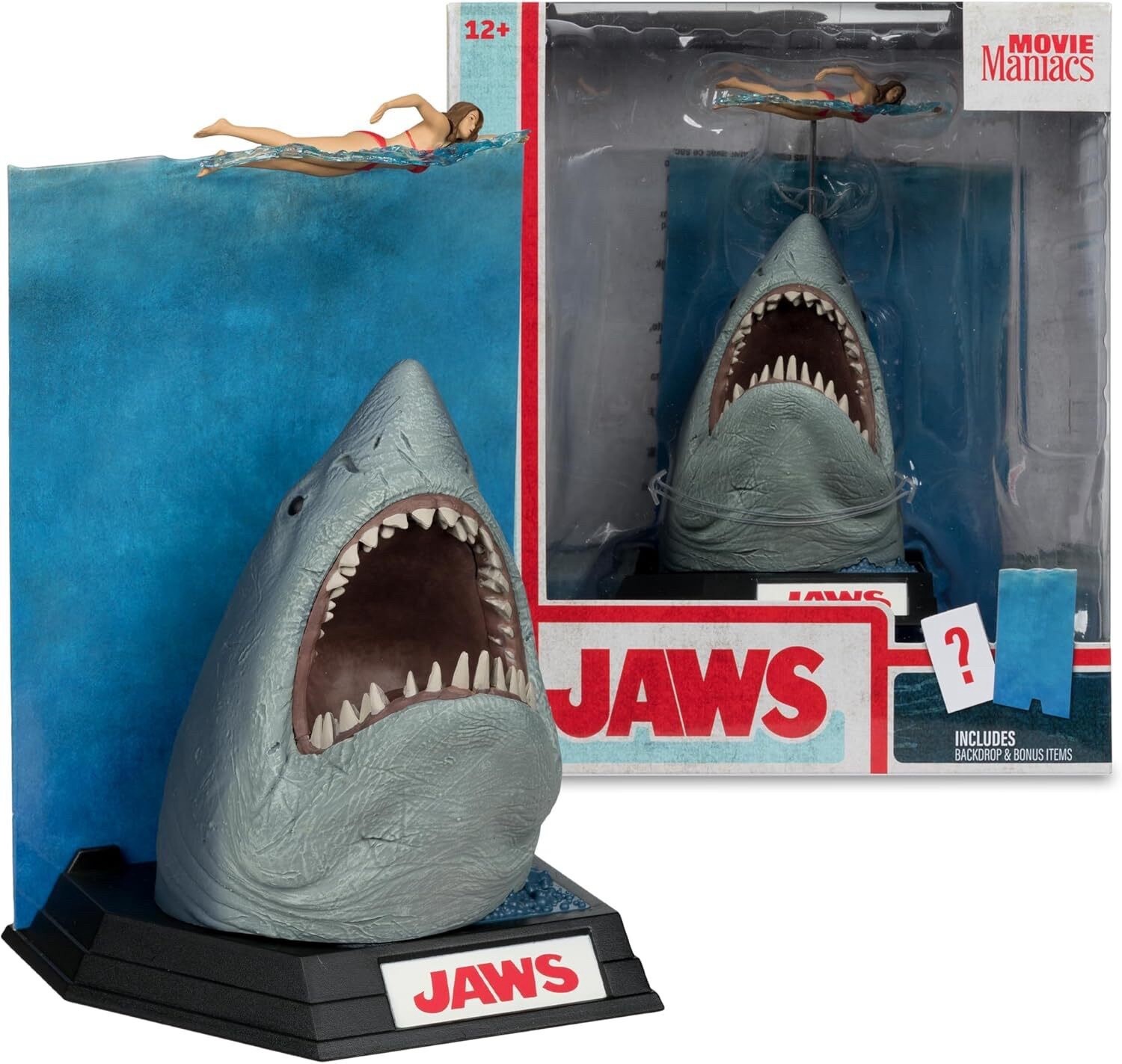 McFarlane Toys- Jaws (50th Anniversary) 6&Prime; Posed Figure SHIPS NOW