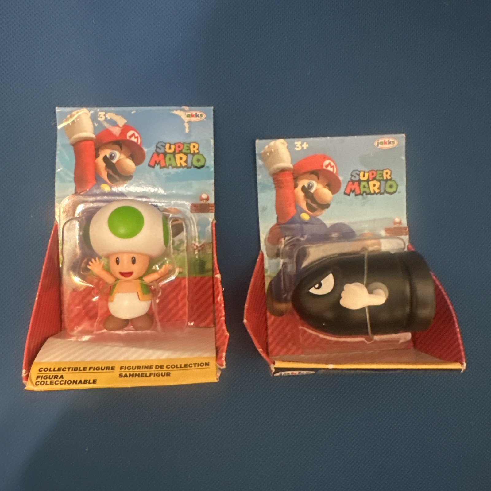 Nintendo Super Mario Bullet Bill And Toad figure Jakks 2021