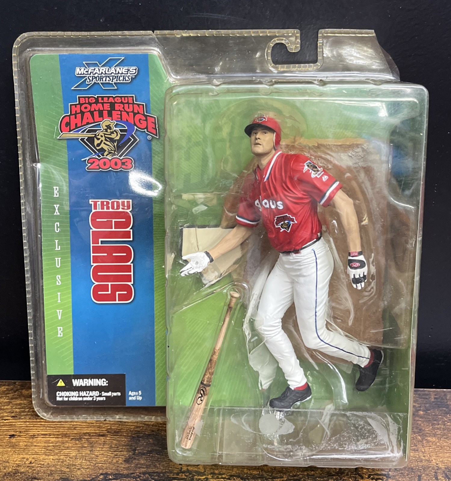 McFarlane Big League Home Run Challenge 2003 Troy Glaus 7&Prime; Figure Exclusive NIP