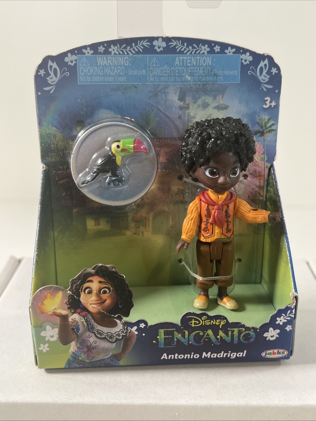 Disney Encanto Movie 3&Prime; Figure Antonio Madrigal Accessory Toucan Jakks